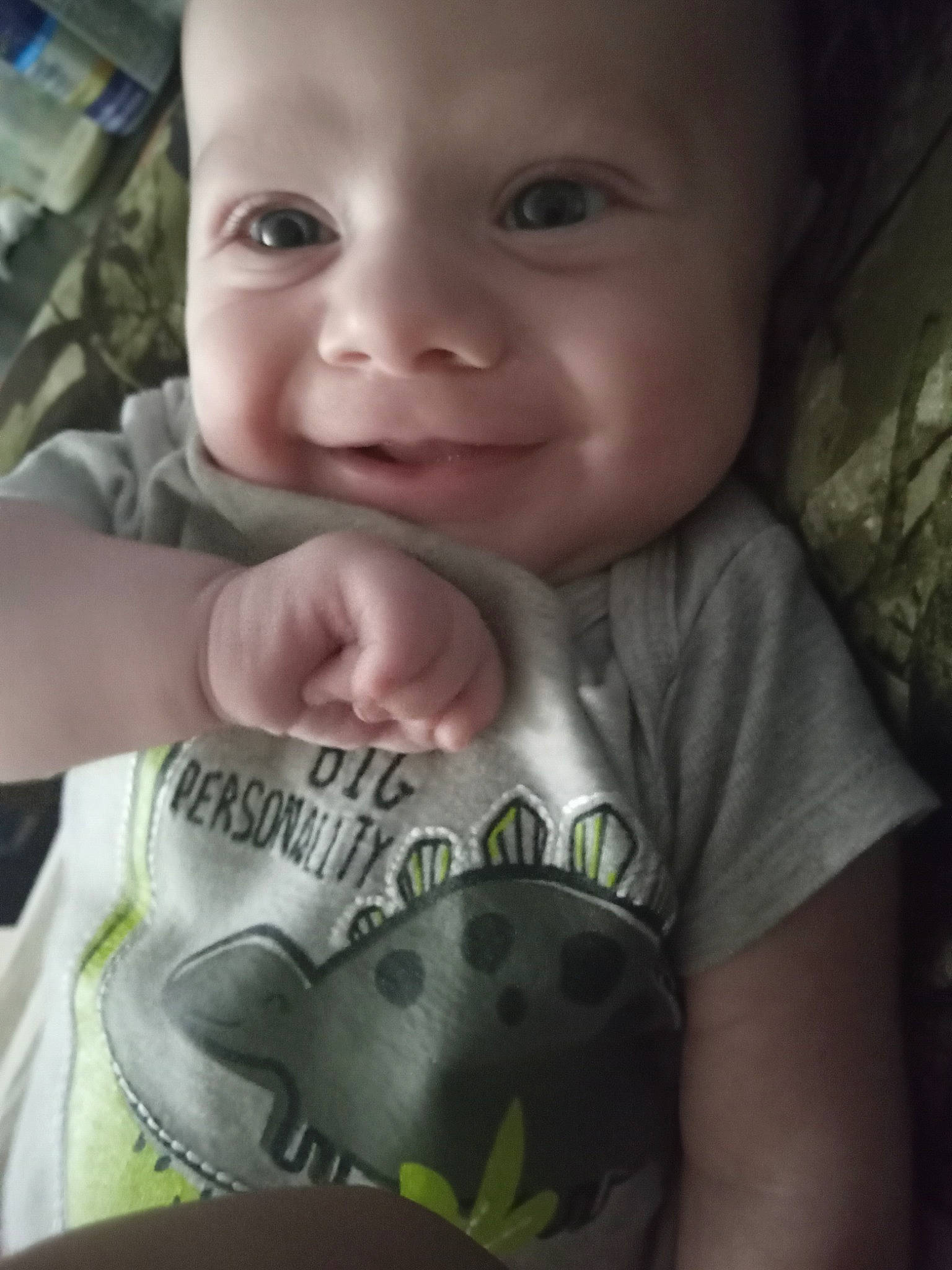 Remy joined the competition — help win amazing prizes! baby_toddler_clothing, cheek, cool, ear, eye, finger, flash_photography, gesture, happy, head, iris, joy, lip, mouth, nose, organ, person, skin, sleeve, smile