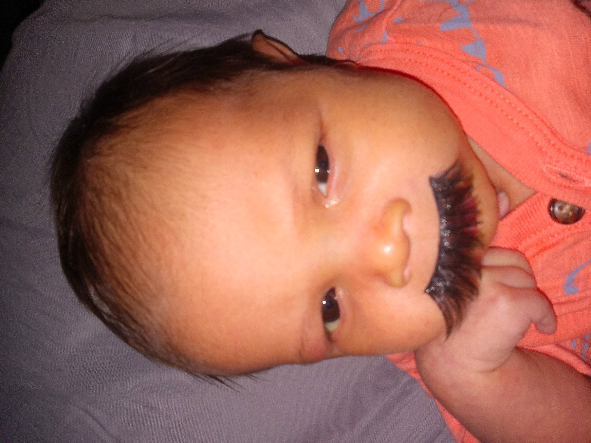 Elyjah joined the competition — help win amazing prizes! baby, baby_toddler_clothing, cheek, child, chin, ear, eyebrow, eyelash, forehead, hairstyle, happy, headgear, human_body, iris, lip, mouth, neck, nose, person, skin