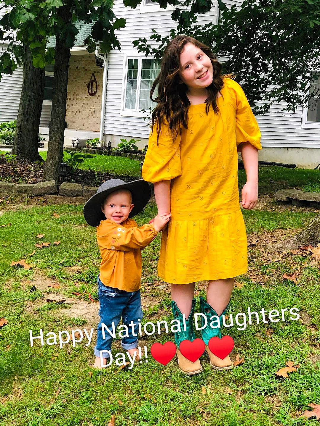 Bailee is registered to the contest to win money with this photo: baby_toddler_clothing, child, clothing, day_dress, fun, grass, happy, headwear, house, joy, leisure, magenta, one_piece_garment, people_in_nature, person, plant, recreation, sleeve, smile, t_shirt