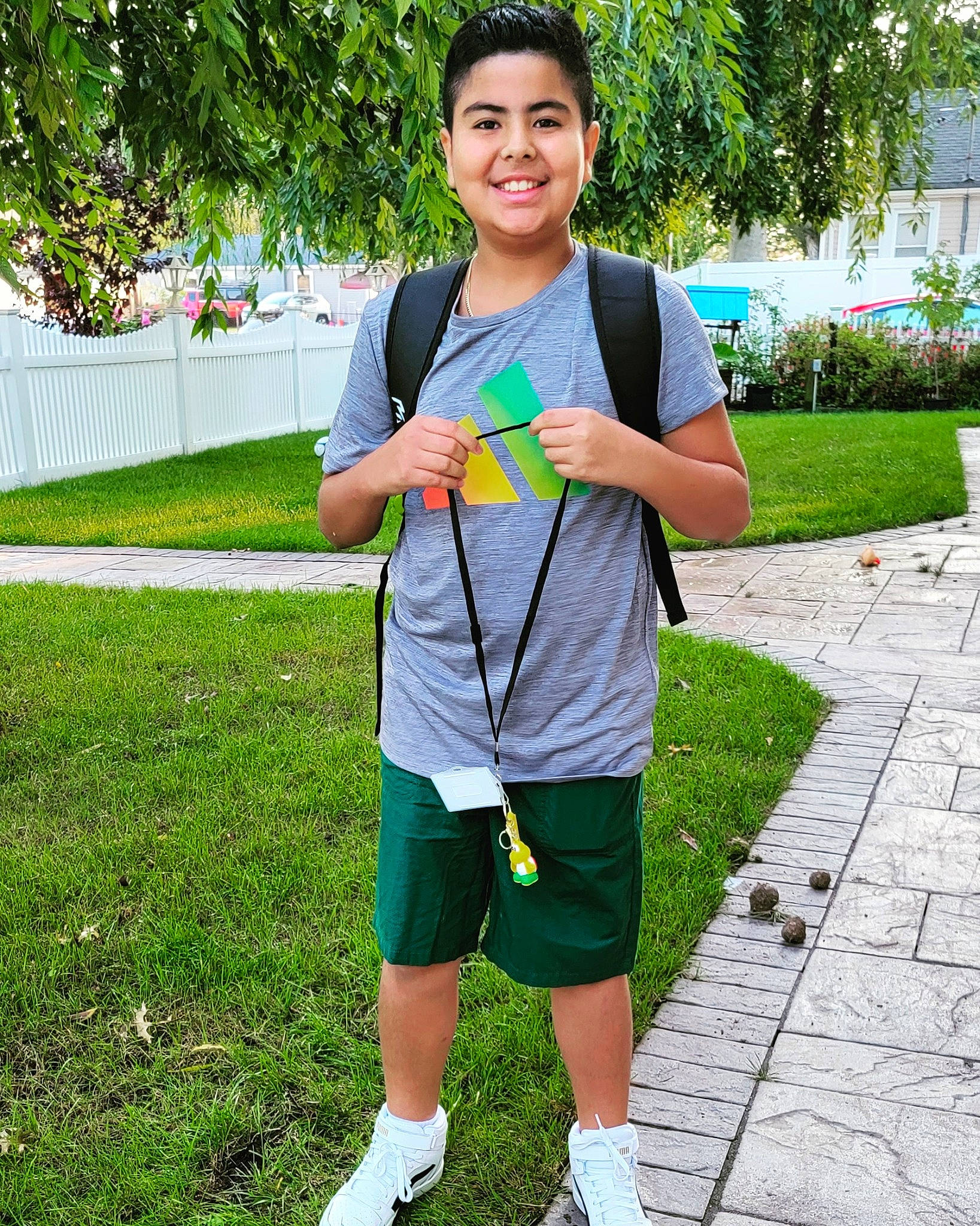 Yanuel joined the competition — help win amazing prizes! electric_blue, fun, grass, happy, human_leg, joy, knee, leisure, magenta, person, plant, recreation, shorts, sleeve, smile, sportswear, spring, t_shirt, thigh, toy