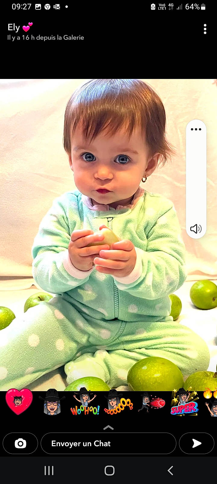 Katalina a rejoint le concours — aidez-le/la à gagner de superbes lots ! baby, baby_playing_with_toys, baby_toddler_clothing, baby_toys, child, eyelash, fun, gadget, happy, holiday, pattern, person, photography, play, sitting, sleeve, t_shirt, toddler, toy, yellow