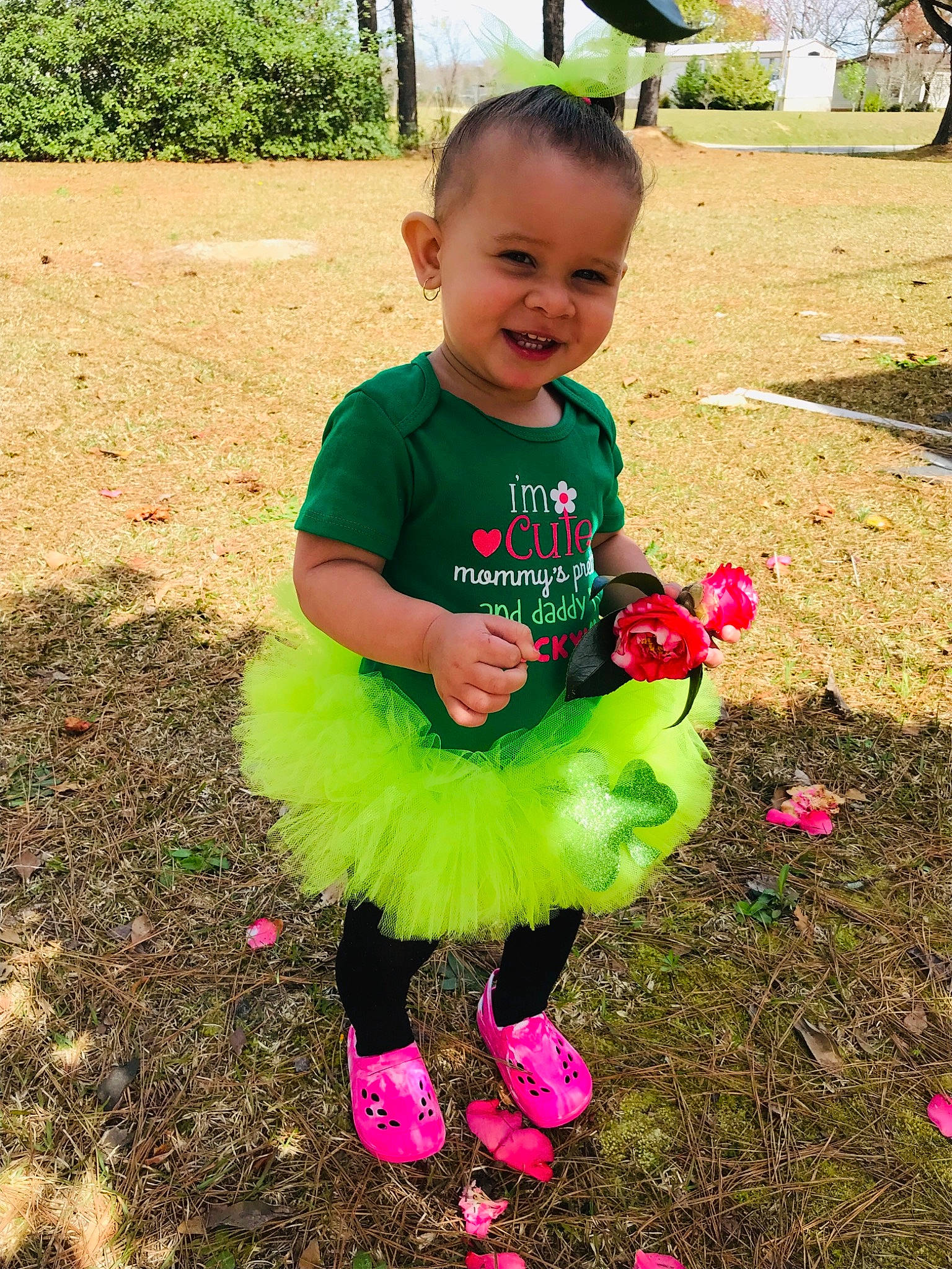 Sapphira joined the competition — help win amazing prizes! adaptation, child, happy, person, pink, plant, play, smile, soil, toddler