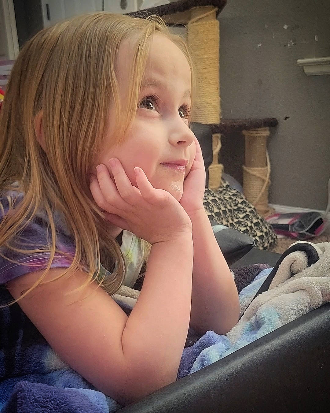 Chloe joined the competition — help win amazing prizes! arm, cheek, chin, comfort, eyebrow, eyelash, fun, gesture, happy, iris, lip, long_hair, mouth, neck, nose, person, skin, thumb, toddler, vehicle_door