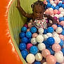 Averiana joined the competition — help win amazing prizes! toddler, child, ball_pit, colorful, indoor, play_area, plastic_balls, braided_hair, padded_wall, pink, blue, white, orange, green, clothing, curious, fun, play, person, young_child