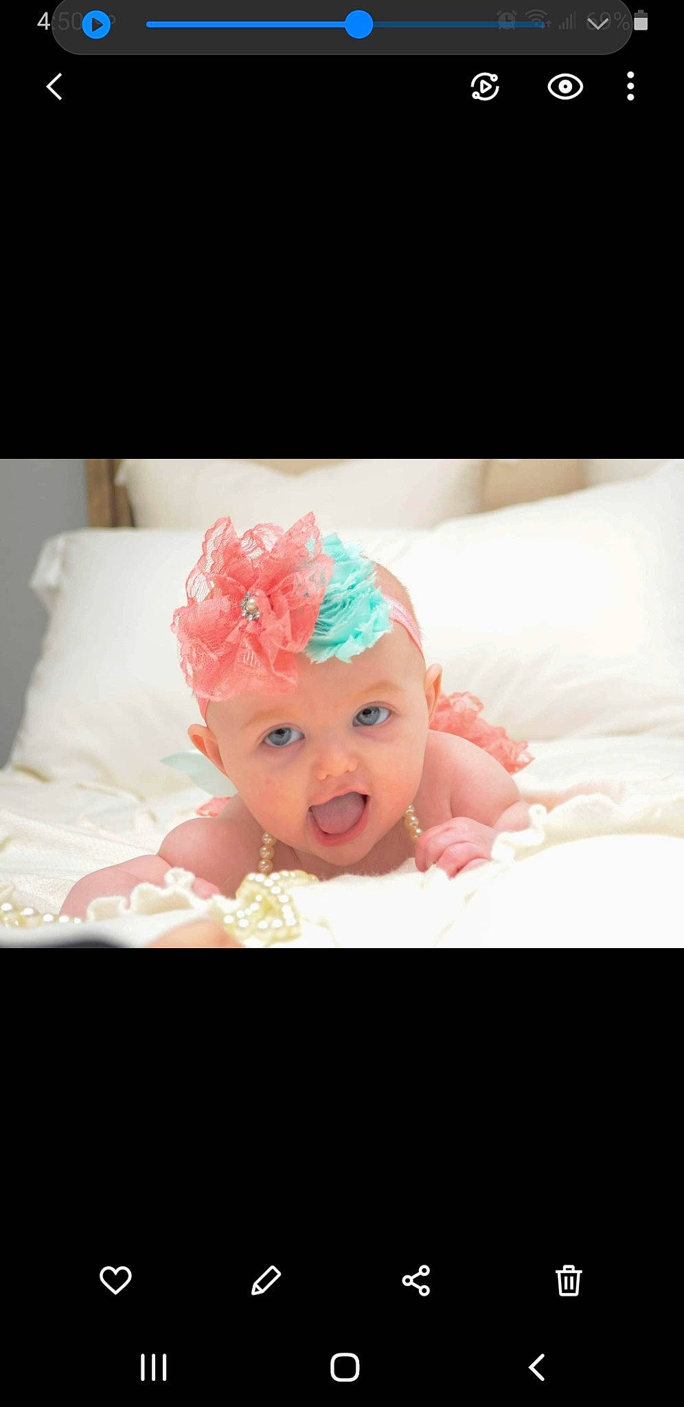 Irene joined the competition — help win amazing prizes! baby, baby_toddler_clothing, bridal_accessory, comfort, embellishment, eye, eyelash, fashion_accessory, flash_photography, hair_accessory, happy, head, headband, headpiece, headwear, magenta, peach, person, petal, pink