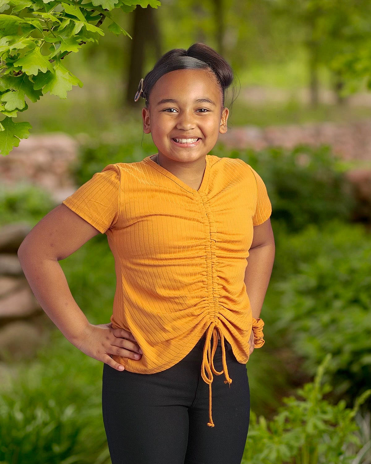 Alanna joined the competition — help win amazing prizes! abdomen, active_pants, chest, elbow, face, flash_photography, grass, happy, head, joy, knee, leisure, people_in_nature, person, plant, sleeve, smile, sportswear, t_shirt, thigh