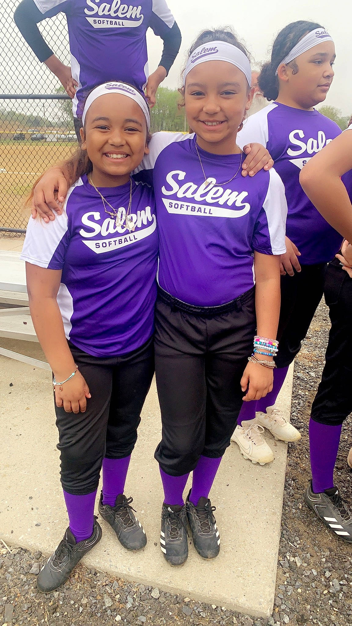 Alanna is registered to the contest to win money with this photo: community, electric_blue, event, footwear, fun, happy, hat, headwear, jersey, joy, leisure, person, pink, player, purple, shoe, smile, sneakers, sportswear, t_shirt