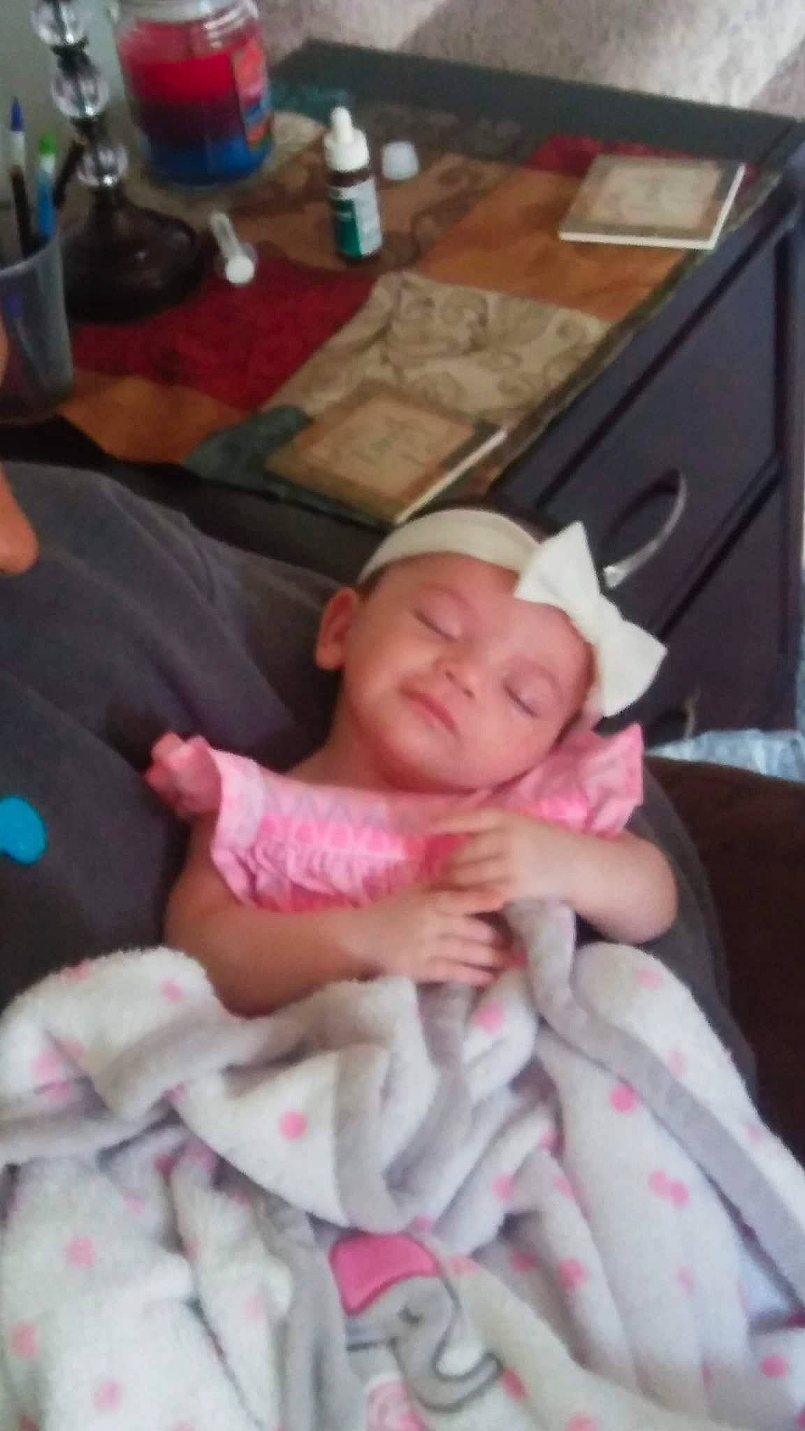 Kyrah joined the competition — help win amazing prizes! baby, bedtime, birth, cheek, child, mouth, nap, person, pink, skin, sleep, thumb, toddler