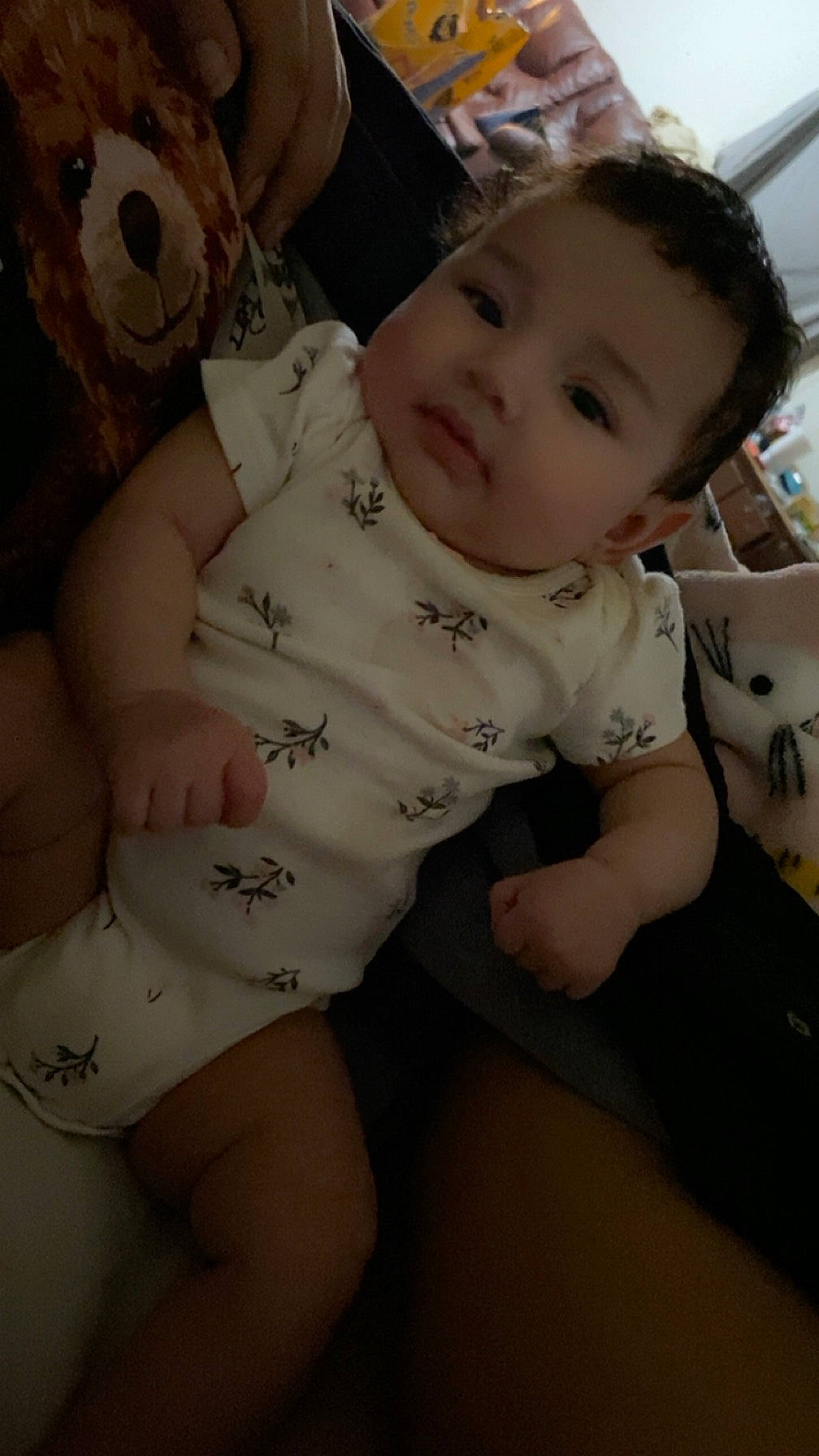 Aubriella joined the competition — help win amazing prizes! baby, baby_toddler_clothing, cheek, comfort, eyebrow, finger, happy, head, iris, leg, lip, mouth, neck, nose, organ, person, skin, sleeve, thigh, toddler