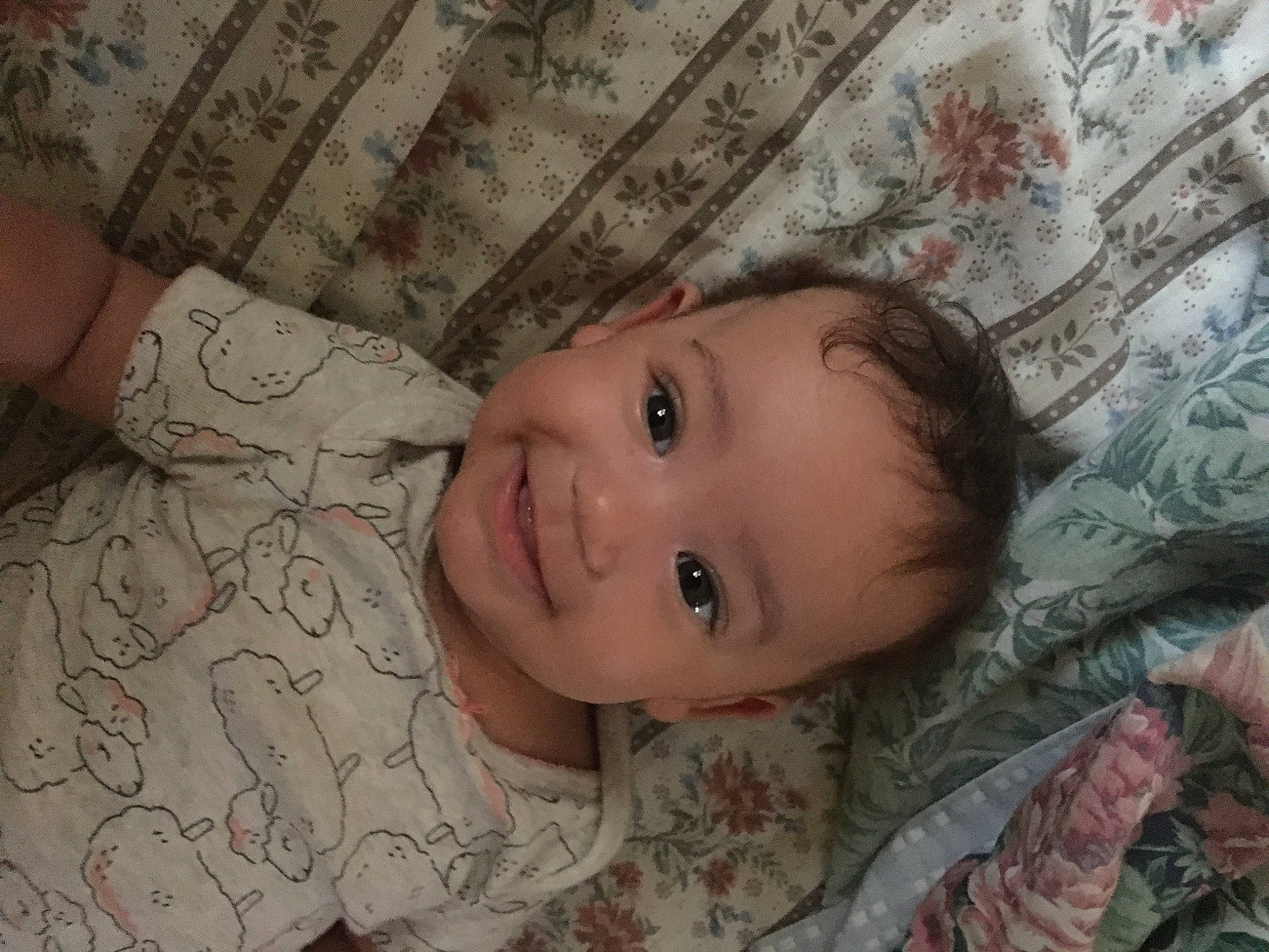 Kehlani is registered to the contest to win money with this photo: baby, cheek, child, chin, comfort, eye, eyebrow, forehead, happy, iris, joy, linens, lip, mouth, nose, organ, pattern, person, skin, smile