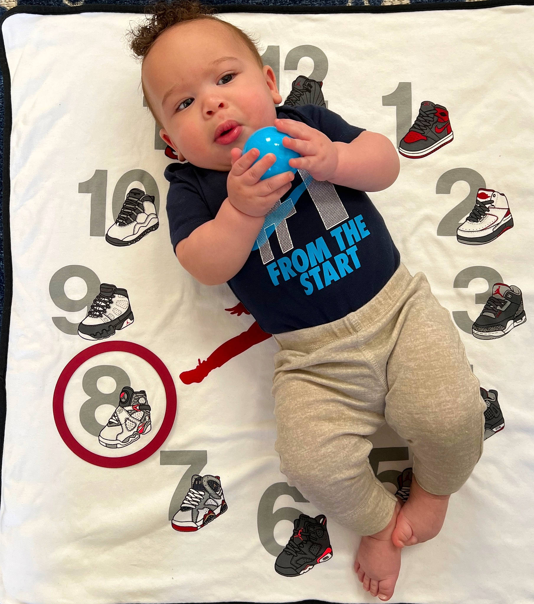 Khalil joined the competition — help win amazing prizes! baby, baby_products, baby_toddler_clothing, bag, child, cool, fashion_accessory, font, gesture, happy, linens, logo, pattern, person, photograph, play, product, sleeve, sportswear, t_shirt
