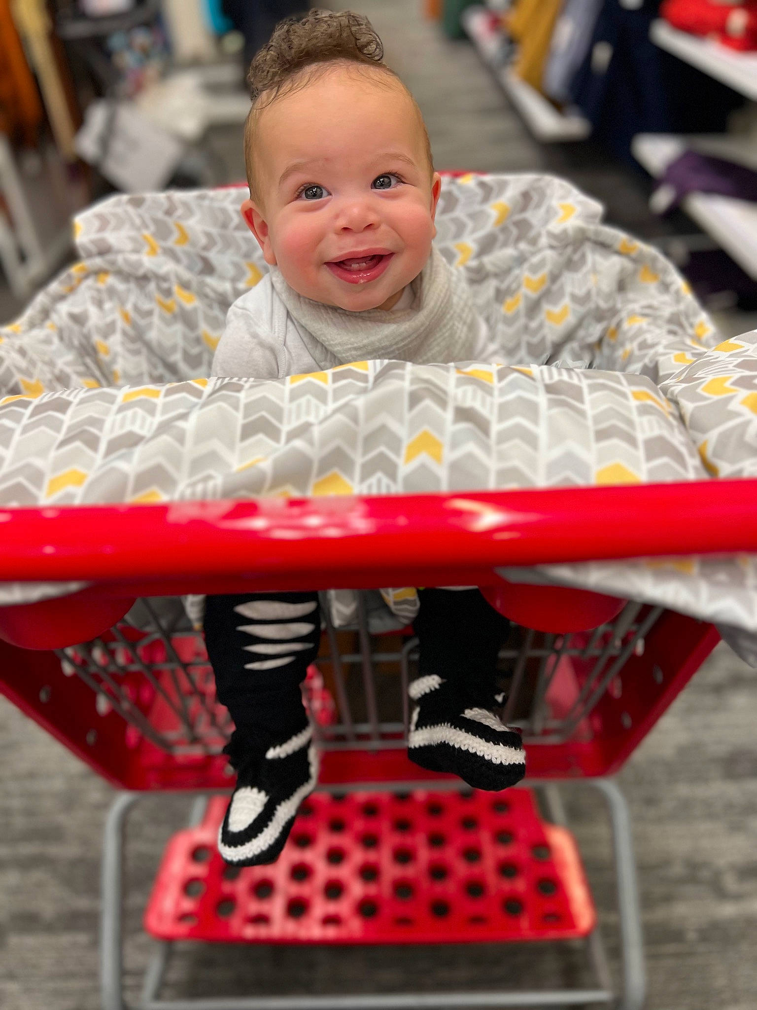 Khalil joined the competition — help win amazing prizes! baby, baby_products, baby_toddler_clothing, child, comfort, event, fun, green, happy, head, human_body, joy, leisure, person, play, red, sitting, skin, smile, standing