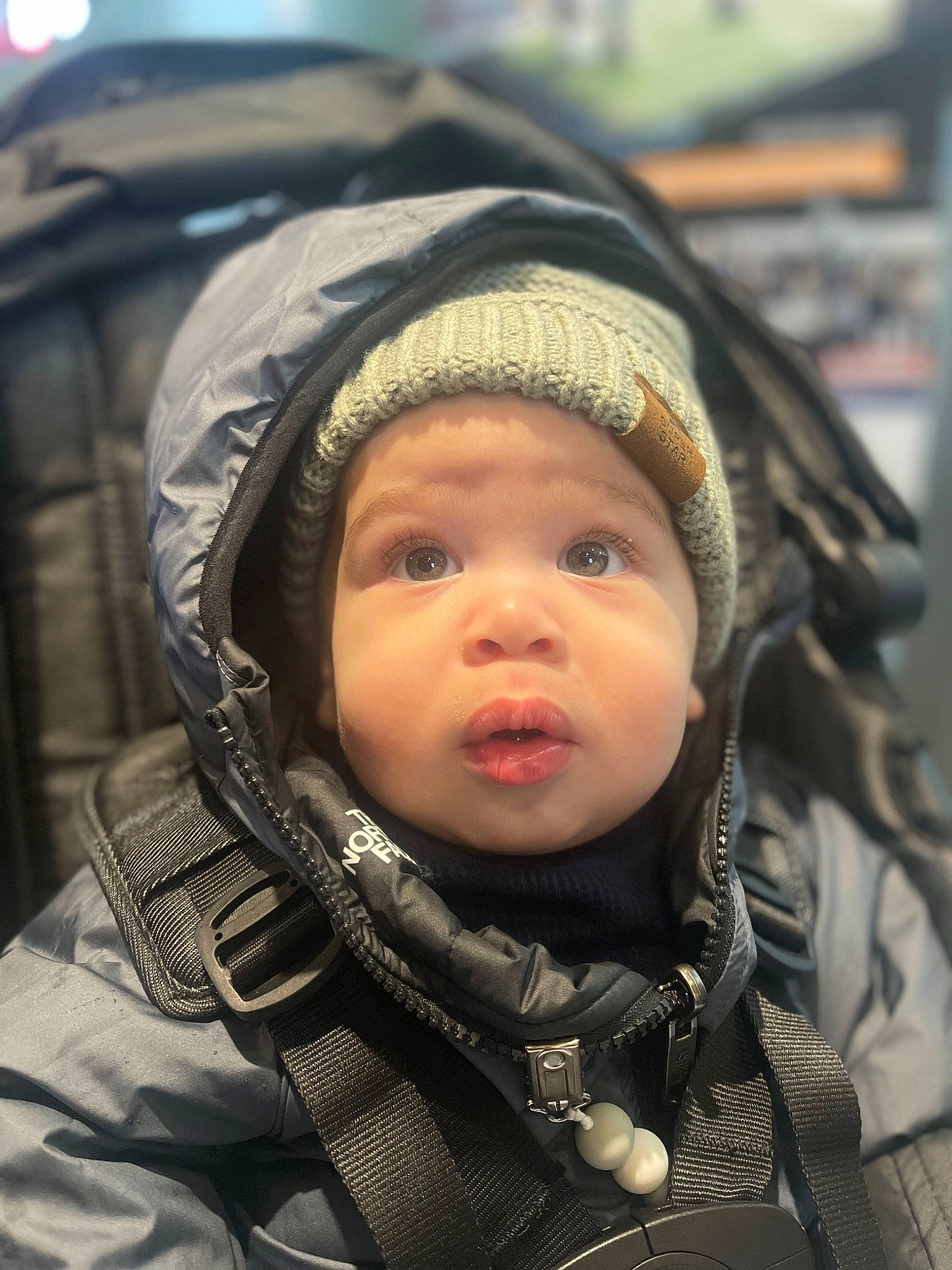 Khalil joined the competition — help win amazing prizes! baby, cap, cheek, child, comfort, cool, eyebrow, fashion_accessory, freezing, fun, fur, happy, headwear, hood, hoodie, jacket, knit_cap, outerwear, person, personal_protective_equipment