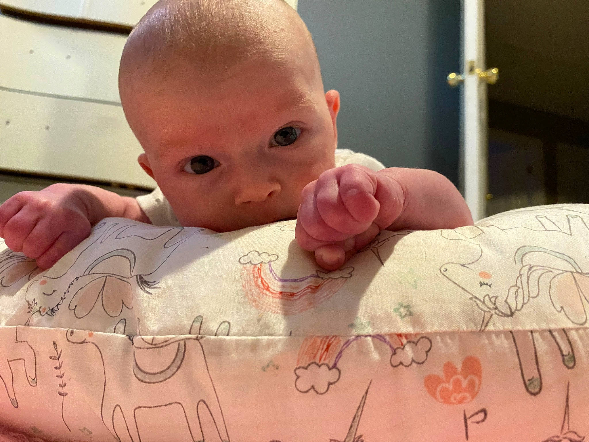 Hadleigh joined the competition — help win amazing prizes! baby, cheek, chest, child, chin, comfort, eyebrow, eyelash, finger, font, forehead, gesture, happy, linens, nail, nose, person, skin, thumb, toddler