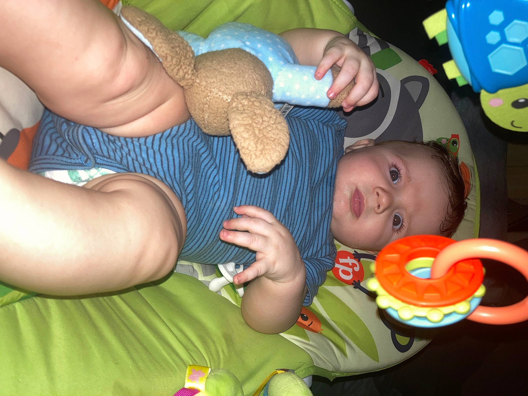 Arthur joined the competition — help win amazing prizes! baby, baby_products, baby_toddler_clothing, blue, child, finger, foot, fun, gesture, grass, green, hand, happy, nail, person, play, sharing, skin, thumb, toddler