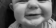 Léo participe au concours pour gagner de l'argent avec cette photo : baby, babylaughing, bodypart, clothing, coat, cushion, face, happy, head, homedecor, jacket, laughing, mouth, newborn, person, photography, portrait, selfie, smile, teeth