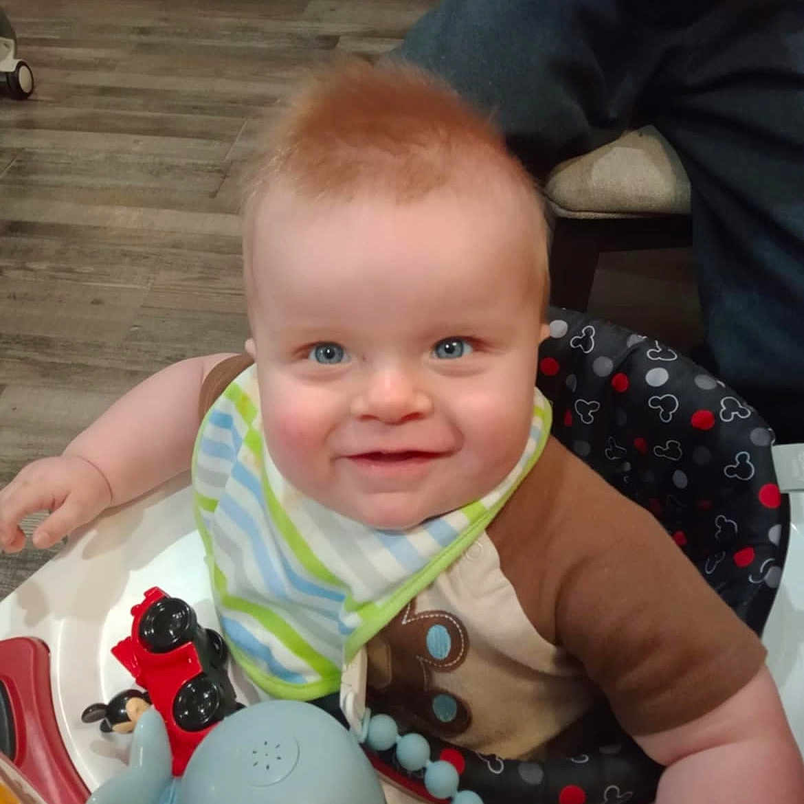 Asher is registered to the contest to win money with this photo: accessories, baby, crawling, cream, cutlery, dessert, face, happy, head, jewelry, necklace, person, photography, plant, portrait, pottedplant, sitting, smile, spoon, toy