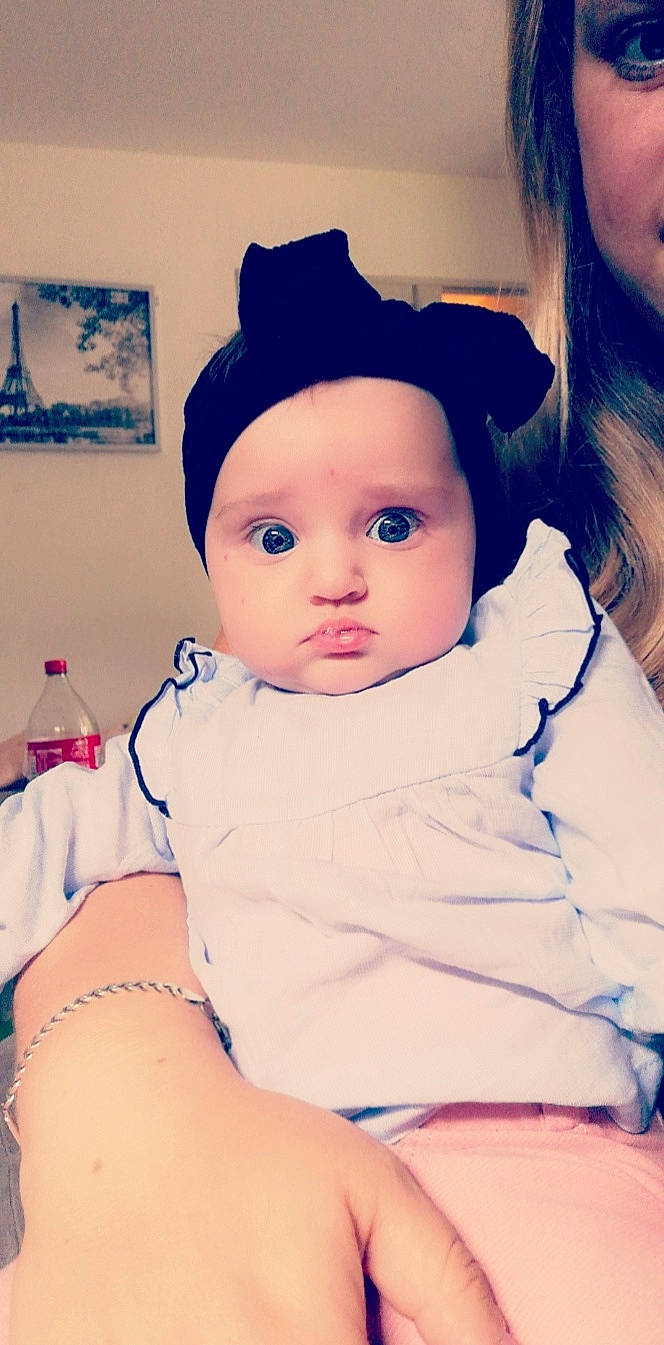 Katalyna participe au concours pour gagner de l'argent avec cette photo : baby, baby_toddler_clothing, cap, cheek, child, chin, eyebrow, eyelash, flash_photography, fun, happy, hat, headwear, iris, lip, mouth, neck, nose, person, skin