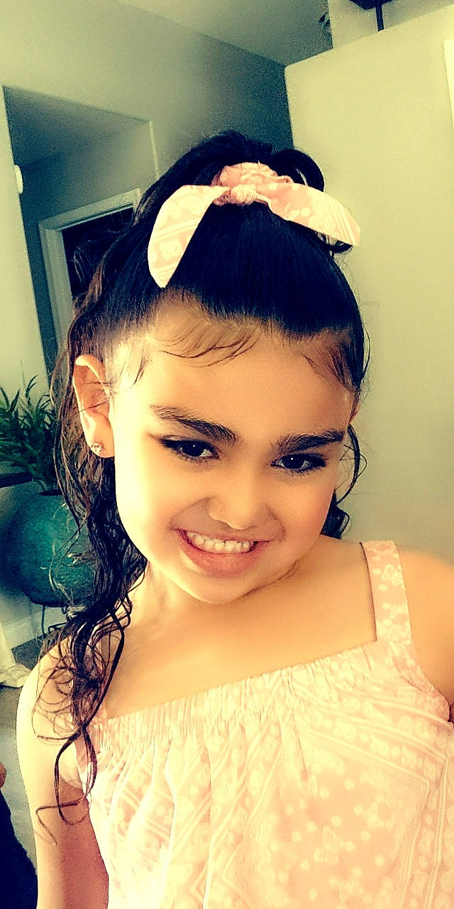 Letizia joined the competition — help win amazing prizes! beauty, black_hair, bridal_accessory, bun, chin, dress, eyebrow, eyelash, flash_photography, forehead, happy, headpiece, iris, jaw, joy, lip, long_hair, makeover, neck, person