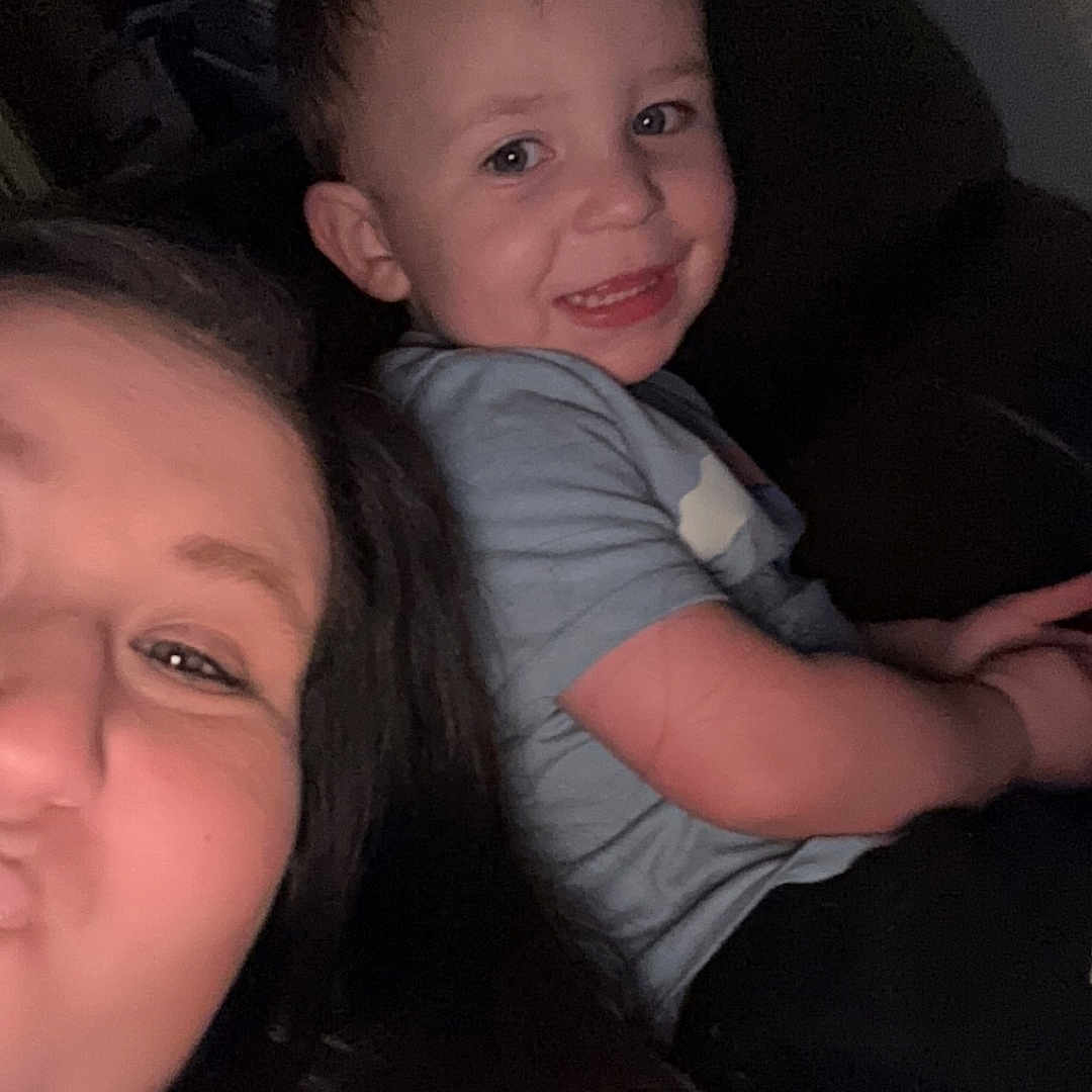 Ryder joined the competition — help win amazing prizes! baby, bodypart, clothing, couch, face, finger, furniture, hand, happy, head, indoors, laughing, mouth, person, photography, portrait, selfie, smile, t_shirt, teeth