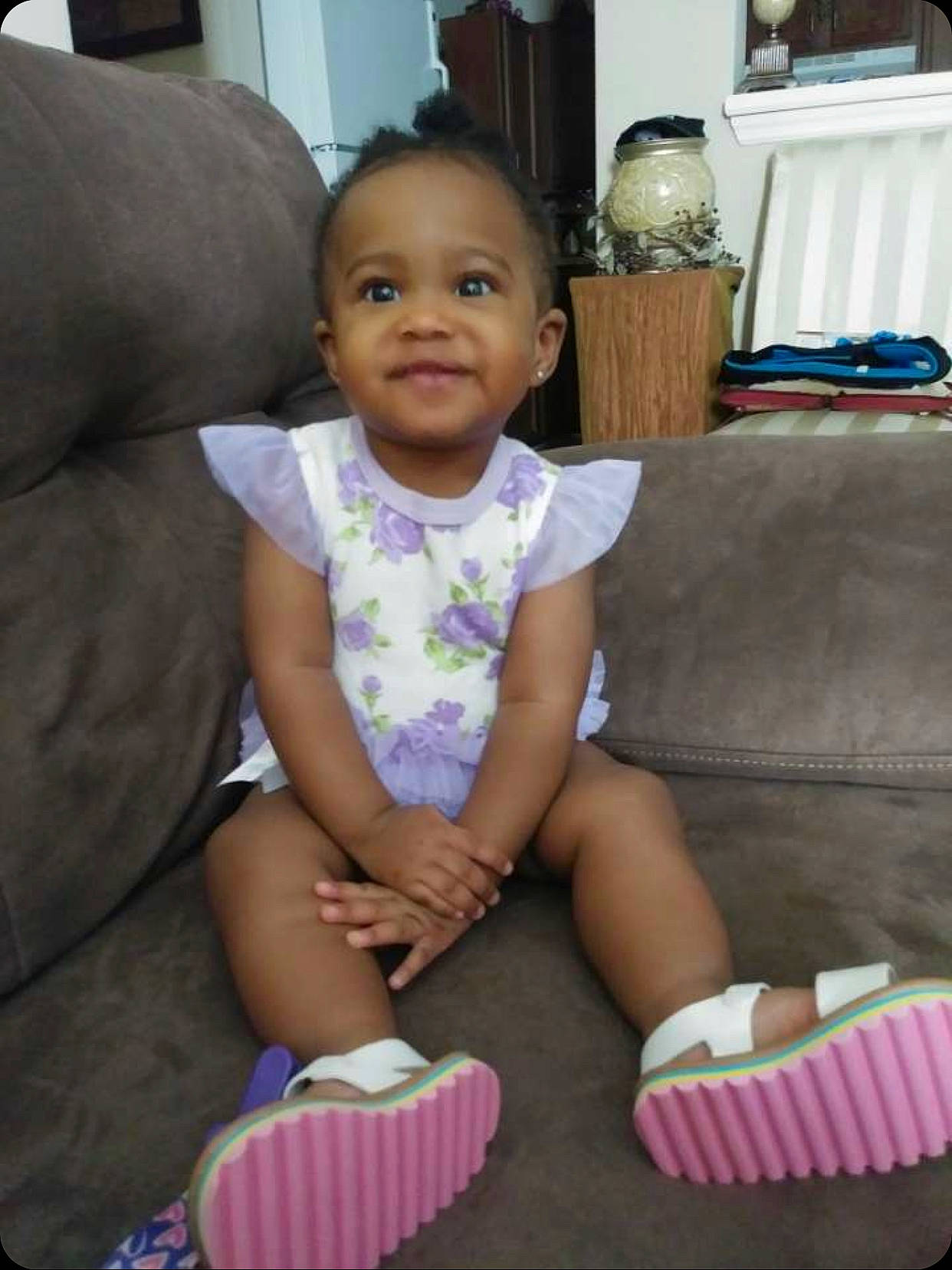 Neriah joined the competition — help win amazing prizes! baby, baby_toddler_clothing, child, joy, leg, person, play, sitting, skin, smile, thigh, toddler