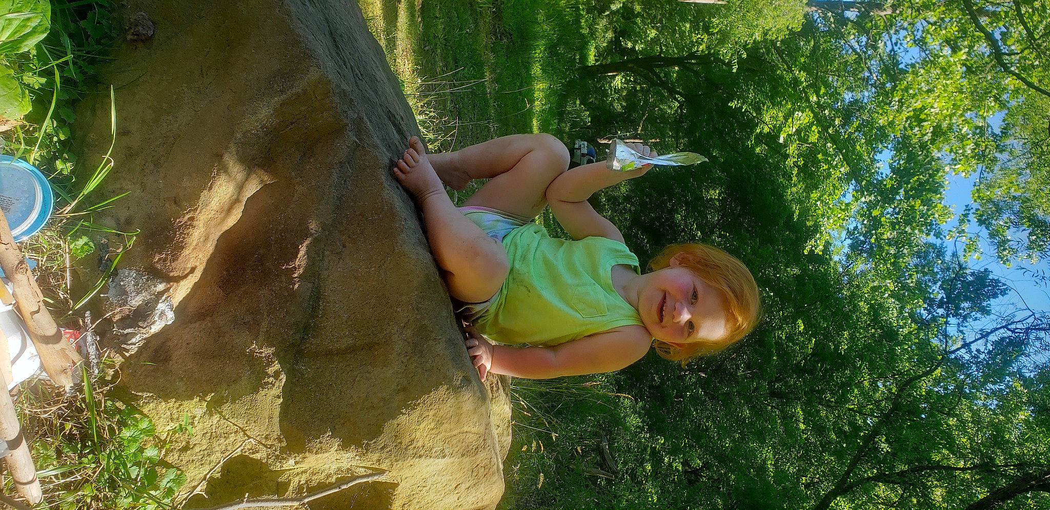 Alicia Jordan joined the competition — help win amazing prizes! child, elbow, forest, fun, grass, grassland, happy, human_leg, joy, jungle, landscape, leisure, people_in_nature, person, plant, recreation, shorts, smile, soil, thigh