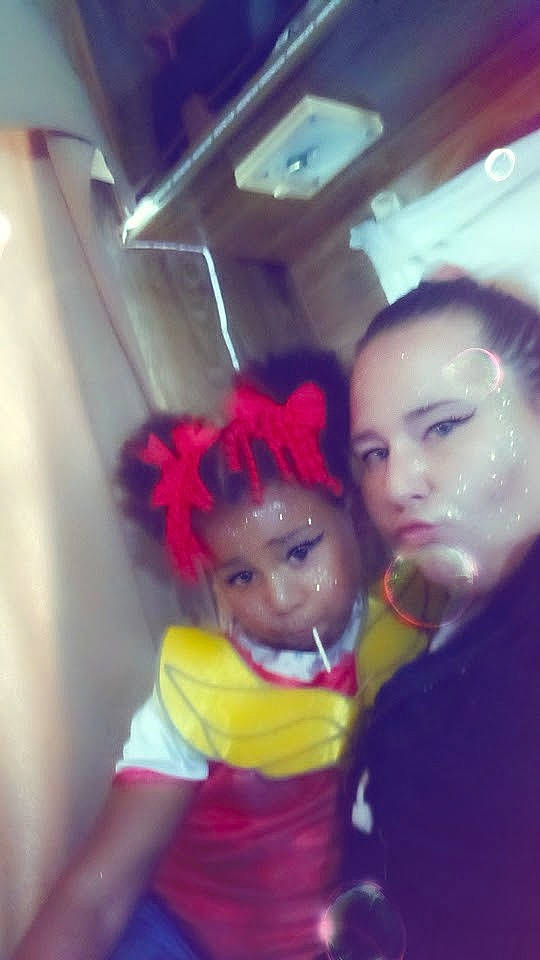 Ellianna joined the competition — help win amazing prizes! baby, cheek, child, costume, event, fun, happy, headwear, lip, magenta, mouth, nose, person, personal_protective_equipment, room, selfie, toddler