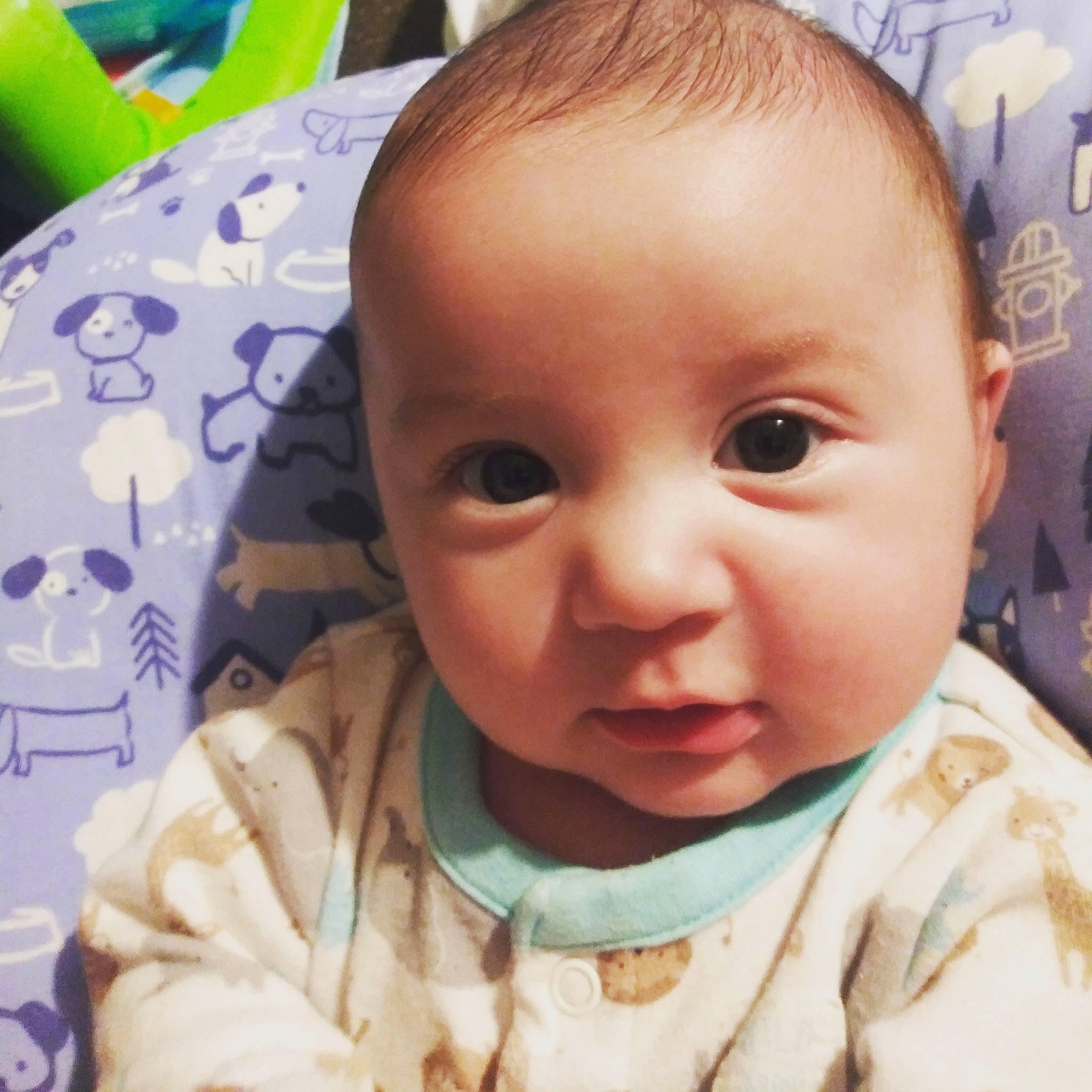 Beau is registered to the contest to win money with this photo: baby, cheek, child, chin, cool, eye, eyebrow, face, facial_expression, forehead, hair, head, iris, lip, mouth, nose, organ, person, skin, smile