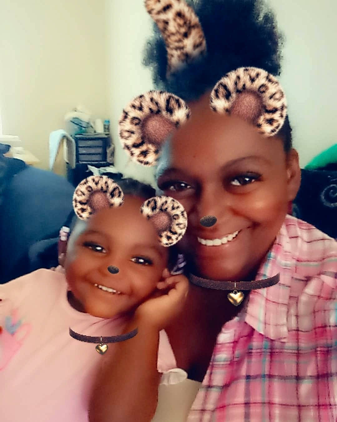 Calayah is registered to the contest to win money with this photo: afro, black_hair, child, daughter, eyebrow, face, forehead, fun, hair, hairstyle, happy, head, joy, mother, people, person, photography, selfie, smile, toddler