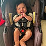 Zendaya joined the competition — help win amazing prizes! baby, car_seat, smiling, infant, child, socks, clothing, seatbelt, happy, indoors, person, portrait, cute, safety, babywear, seat, toddler, expression, human, baby_girl