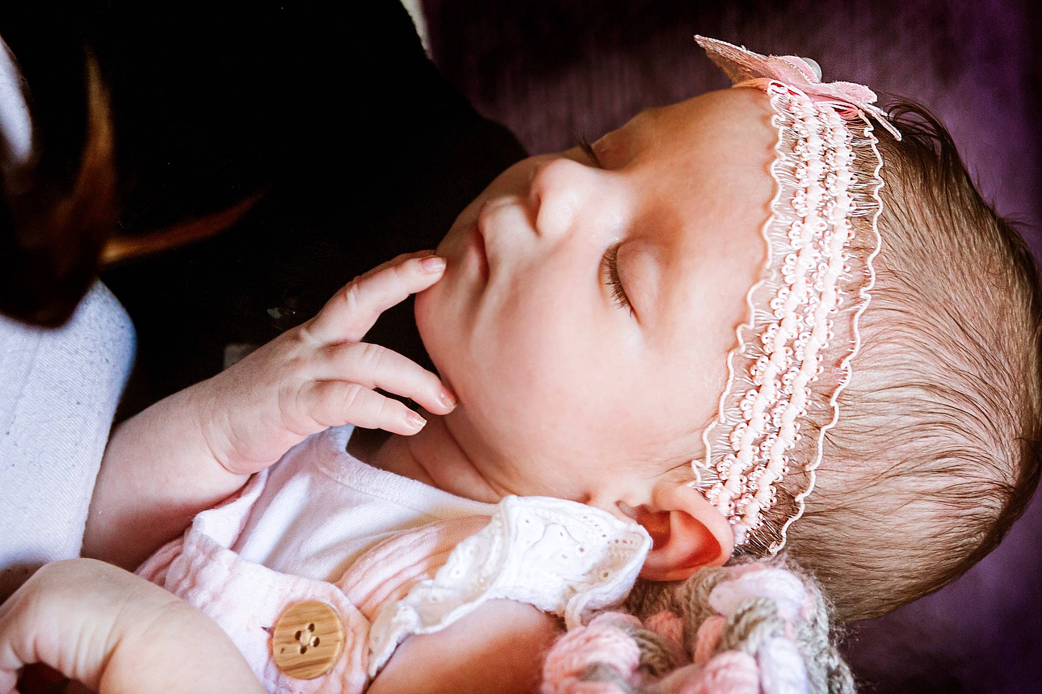 Belle joined the competition — help win amazing prizes! baby, baby_sleeping, beauty, birth, cheek, child, ear, fashion_accessory, finger, hand, headgear, headwear, mouth, nap, nose, person, photography, skin, sleep, toddler