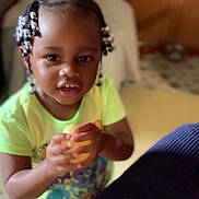 Jourdan joined the competition — help win amazing prizes! accessories, baby, bodypart, child, clothing, couch, face, female, finger, furniture, girl, hand, happy, head, person, photography, portrait, sitting, smile, t_shirt