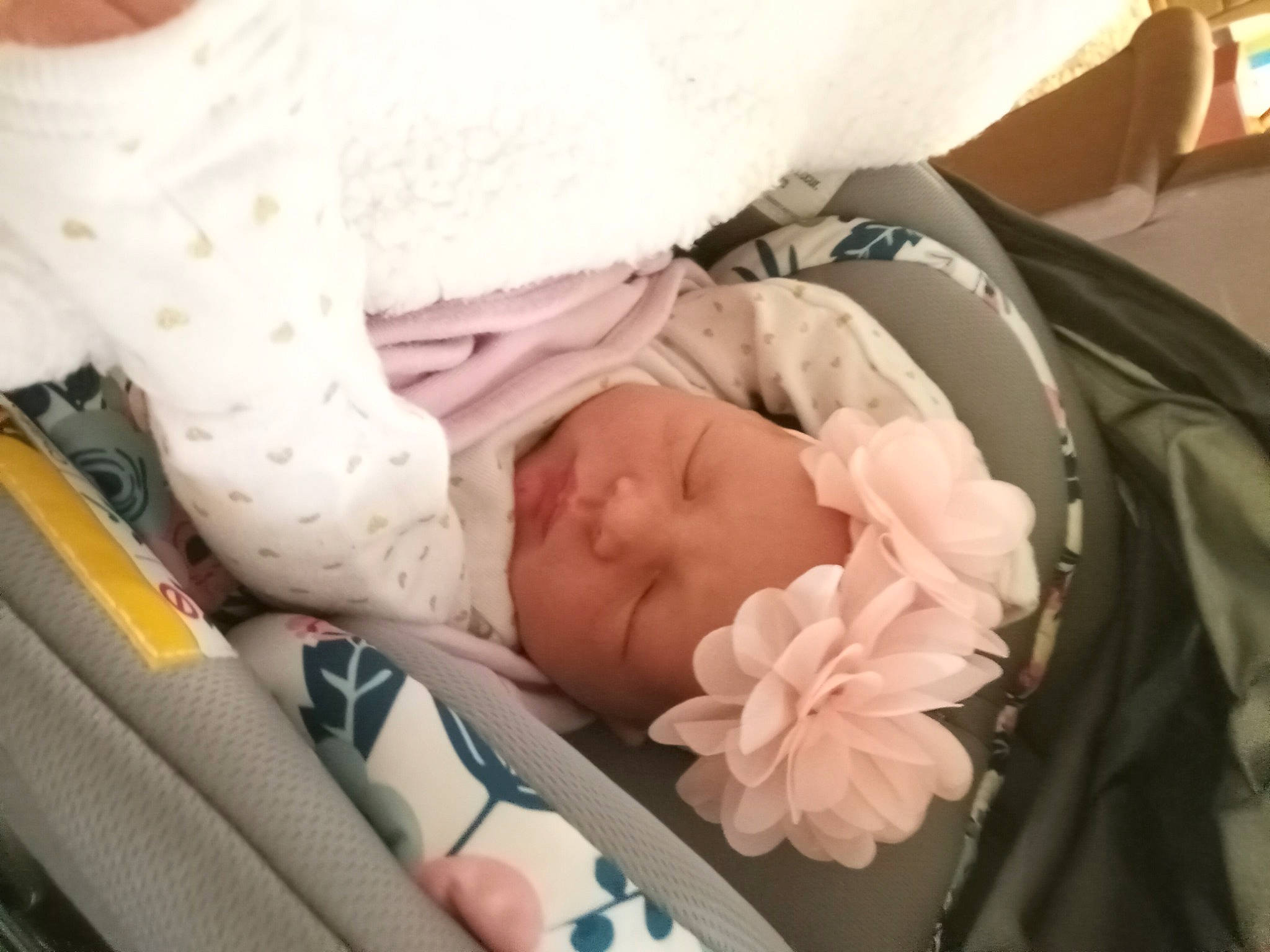 Kymber joined the competition — help win amazing prizes! baby, baby_carriage, baby_products, baby_safety, baby_sleeping, baby_toddler_clothing, bedtime, child, comfort, flower, headwear, infant_bed, linens, nap, pattern, person, room, sleep, thumb, toddler