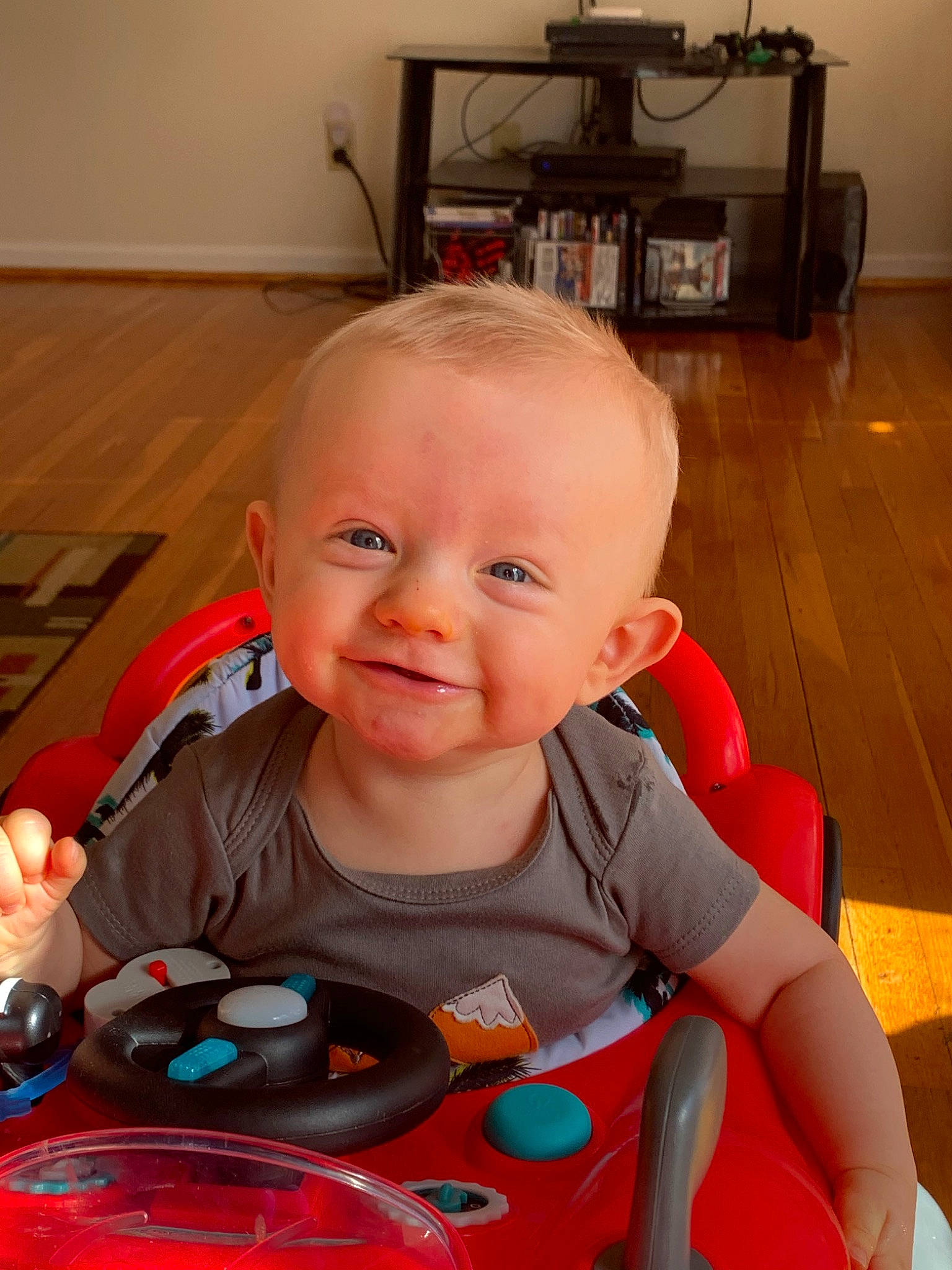 Liam Cooper Hall joined the competition — help win amazing prizes! baby, cheek, child, eye, head, iris, lip, mouth, person, play, product, sitting, skin, smile, toddler