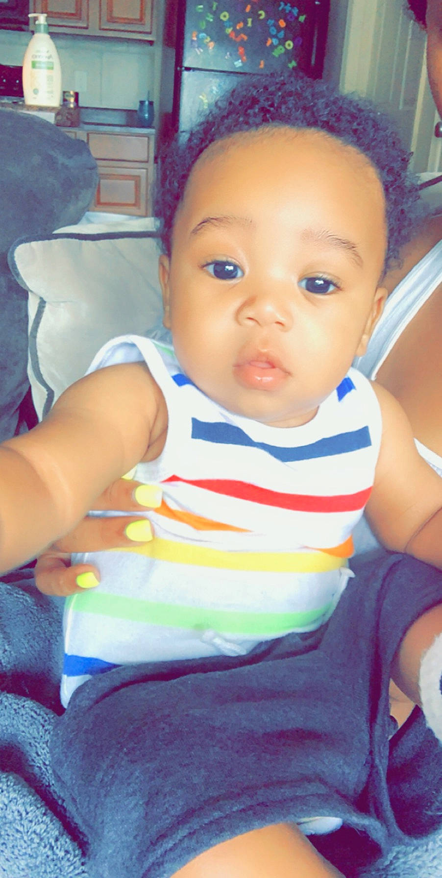 Sevyn is registered to the contest to win money with this photo: baby, cheek, child, eye, face, forehead, head, iris, lip, mouth, nose, person, skin, smile, toddler