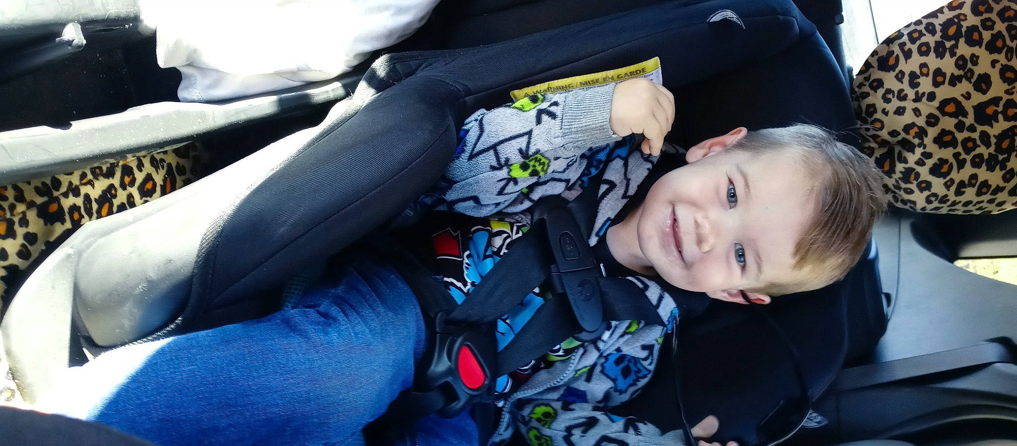 Easton joined the competition — help win amazing prizes! auto_part, automotive_design, automotive_exterior, baby_carriage, car_seat, car_seat_cover, comfort, electric_blue, family_car, head_restraint, joy, luxury_vehicle, motor_vehicle, person, personal_luxury_car, sitting, smile, steering_wheel, toddler, tree