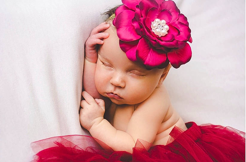 Brielle joined the competition — help win amazing prizes! baby, baby_toddler_clothing, cap, child, comfort, cut_flowers, fashion_accessory, flower, happy, headband, headpiece, headwear, magenta, peach, person, petal, pink, plant, red, skin