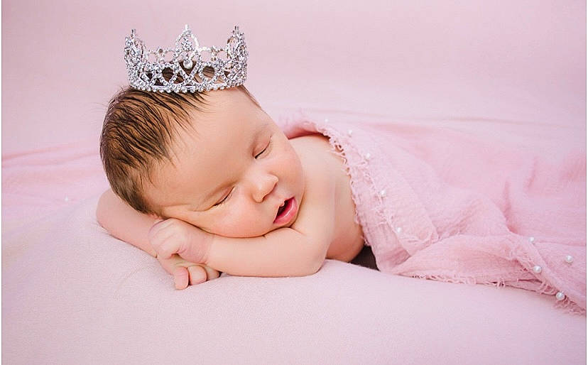 Brielle joined the competition — help win amazing prizes! baby, baby_sleeping, baby_toddler_clothing, cap, comfort, crown, eyelash, finger, flash_photography, hair_accessory, hand, happy, head, headband, headgear, headpiece, jewellery, person, skin, tiara