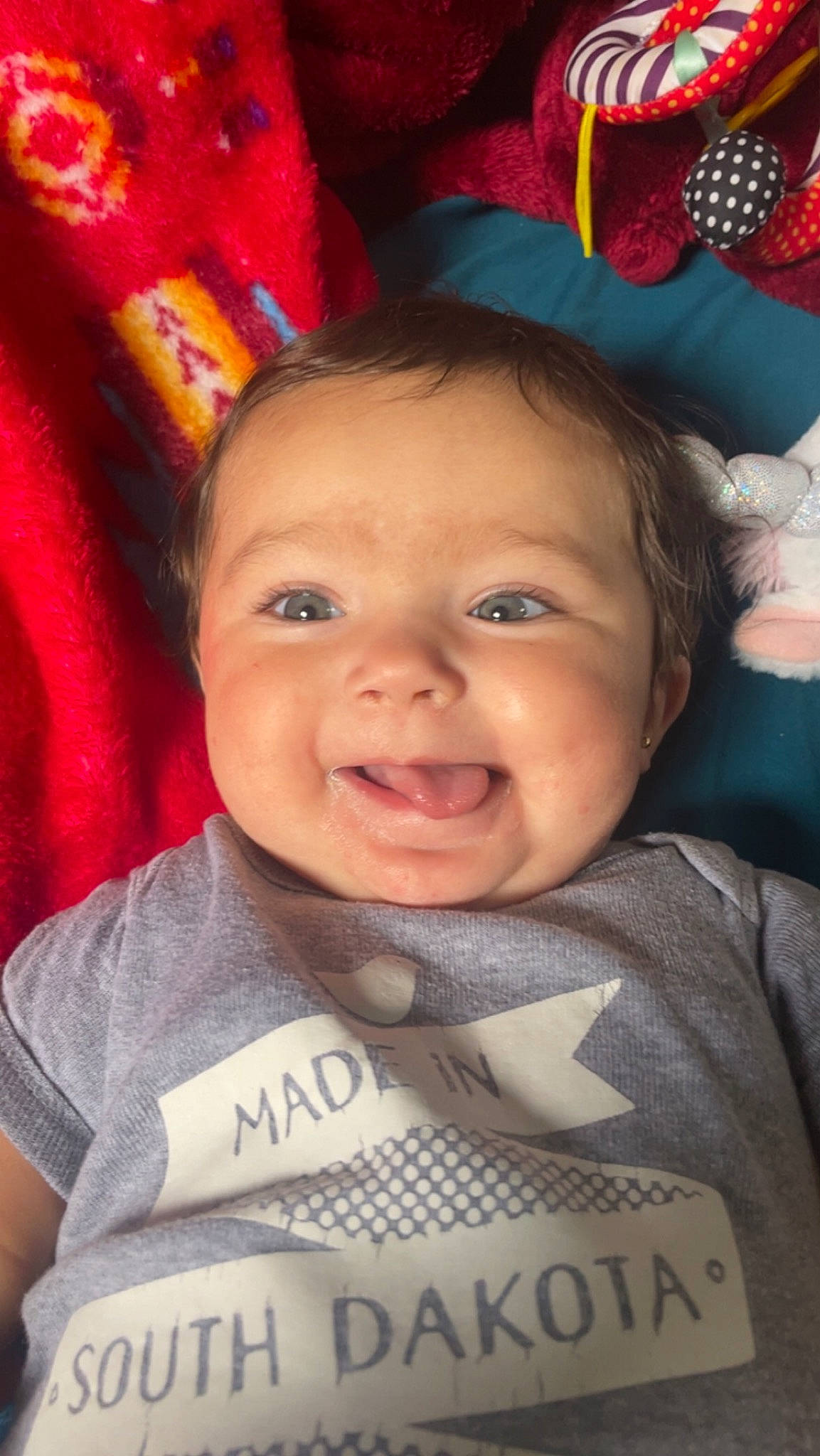 Melani joined the competition — help win amazing prizes! baby, cheek, chin, cool, eye, eyebrow, facial_expression, forehead, happy, head, iris, joy, lip, mouth, nose, organ, person, pink, product, skin