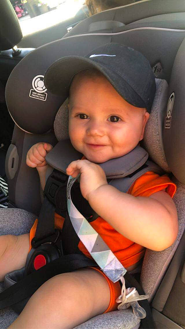 Bradley joined the competition — help win amazing prizes! auto_part, baby, baby_carriage, baby_in_car_seat, baby_products, car_seat, car_seat_cover, child, compact_car, headwear, joy, person, product, seat_belt, toddler
