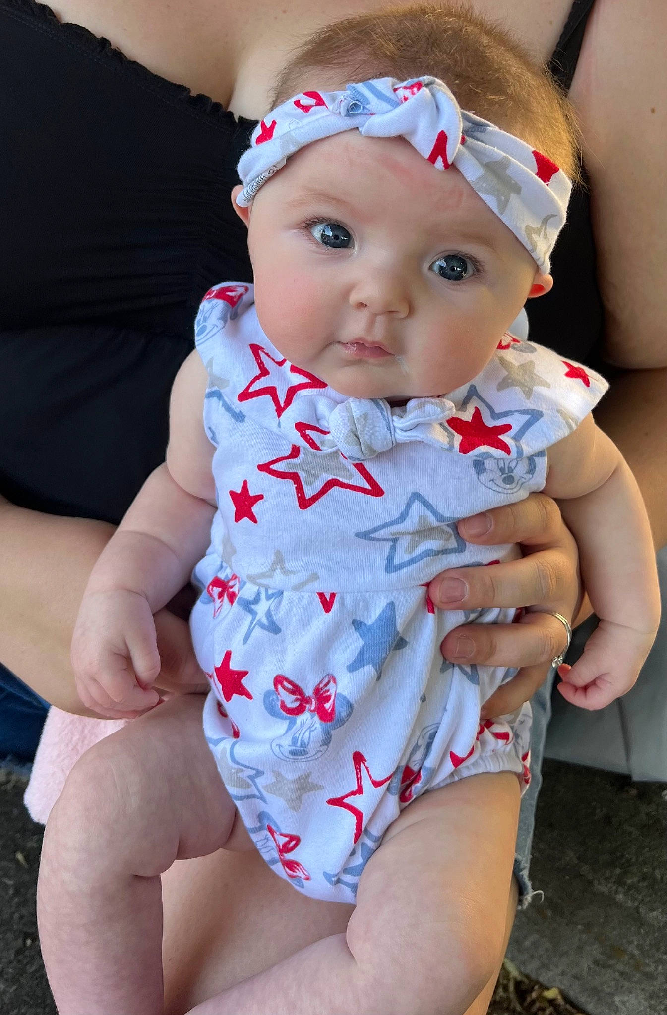 Madelyn is registered to the contest to win money with this photo: baby, baby_toddler_clothing, cheek, child, dress, eye, face, happy, head, headgear, headwear, human_leg, lip, neck, pattern, person, pink, skin, sleeve, thigh
