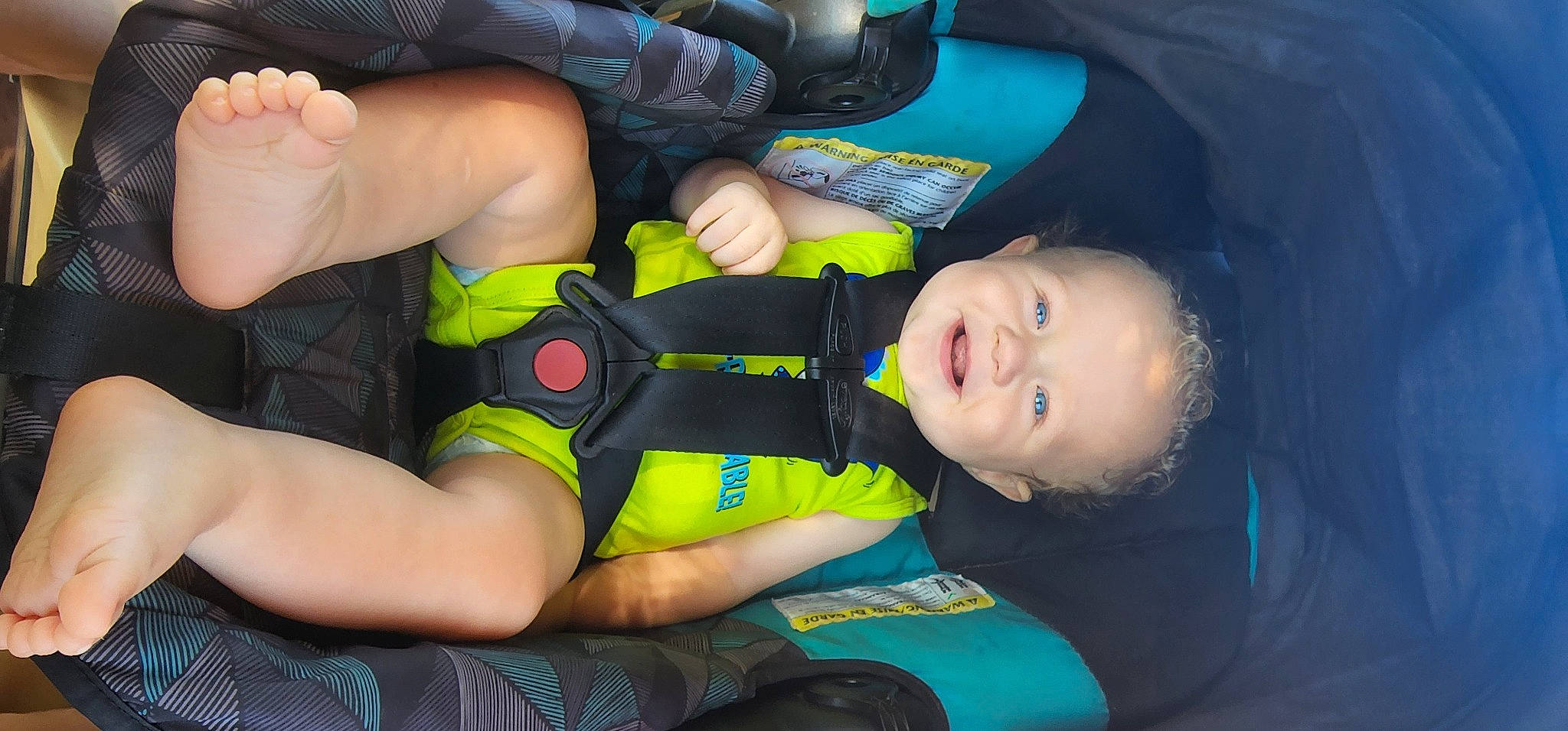 Jack joined the competition — help win amazing prizes! baby_toddler_clothing, child, comfort, electric_blue, finger, fun, gesture, grass, human_body, human_leg, joy, knee, leg, nail, person, personal_protective_equipment, smile, thigh, thumb, toddler