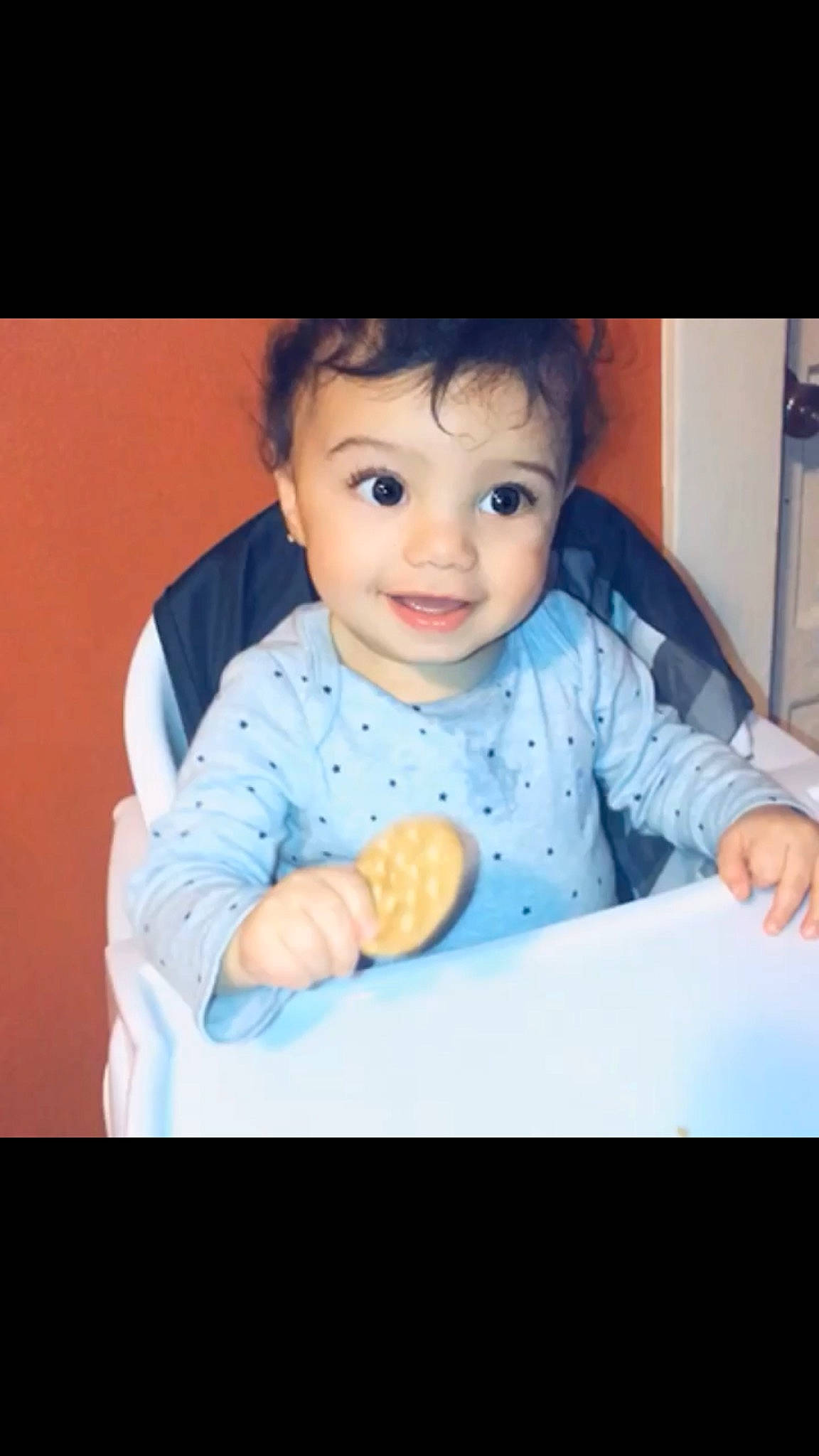 Ayden is registered to the contest to win money with this photo: baby, cheek, child, eating, eye, face, food, head, joy, lip, nose, person, sitting, skin, toddler