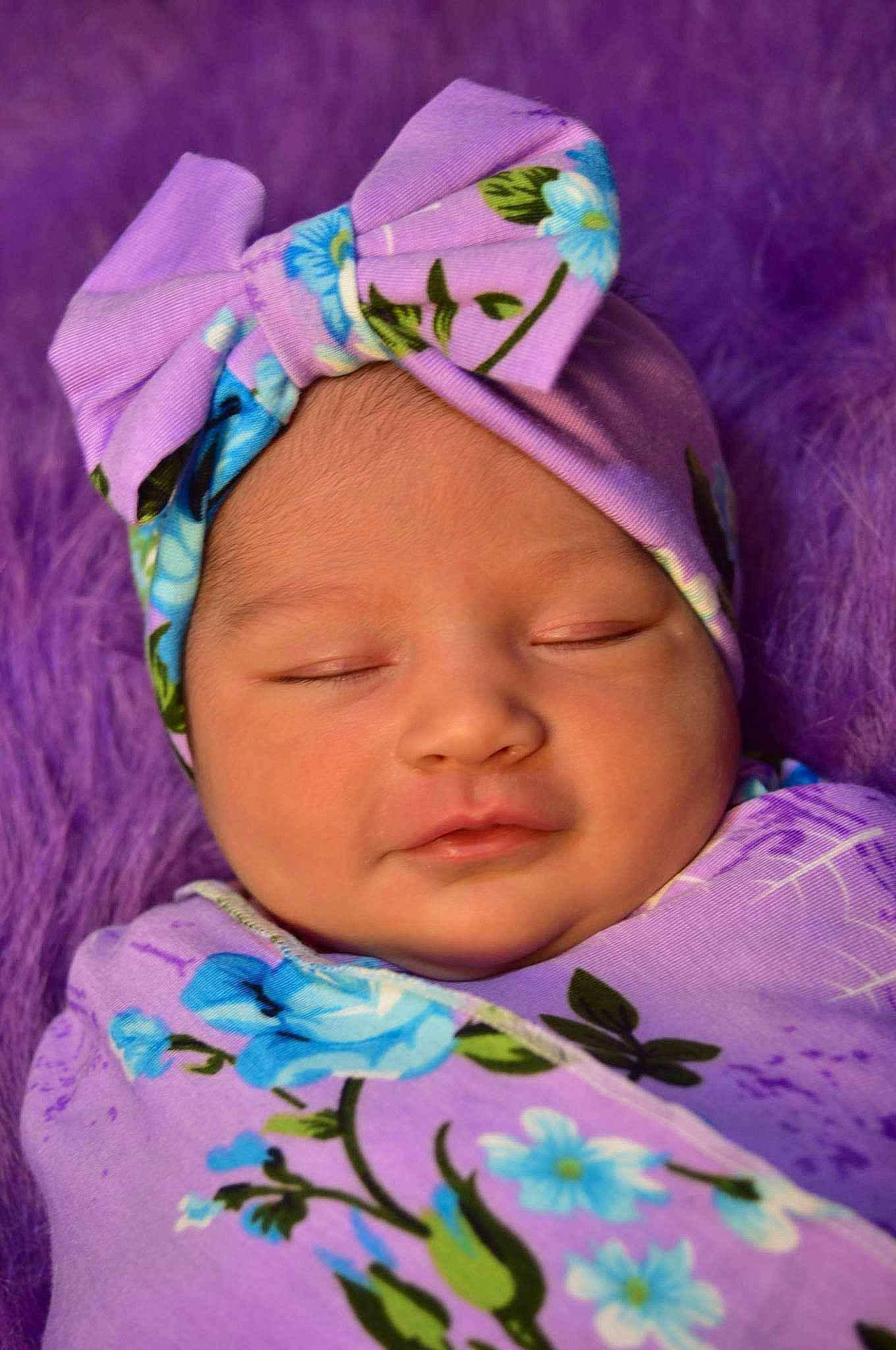 Lailani joined the competition — help win amazing prizes! azure, cap, cheek, chin, eye, eyebrow, eyelash, face, hairstyle, head, headwear, human, iris, lip, organ, outerwear, person, pink, purple, skin