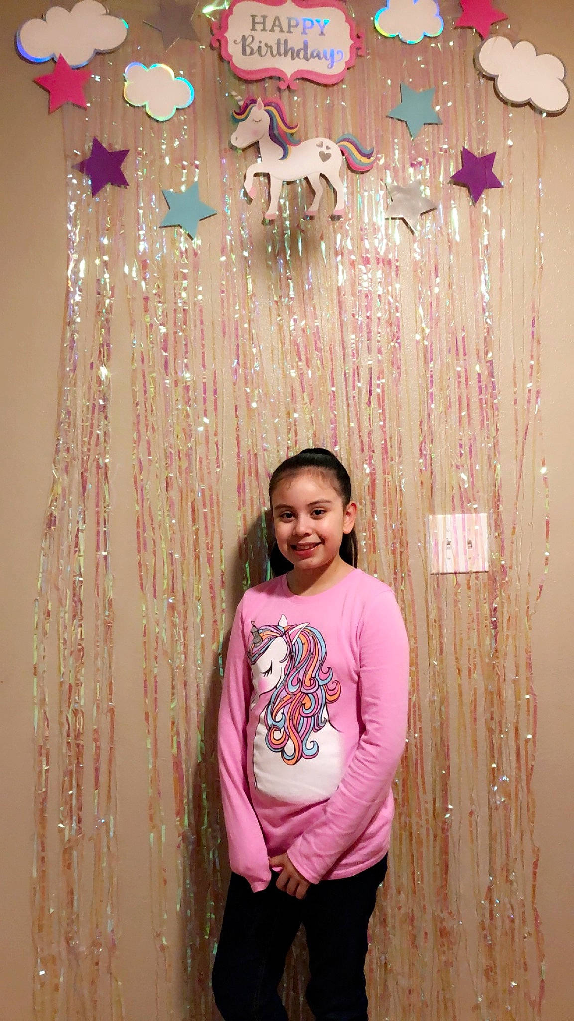 Nailea joined the competition — help win amazing prizes! curtain, fun, interior_design, joy, magenta, person, pink, room, t_shirt, textile, wall