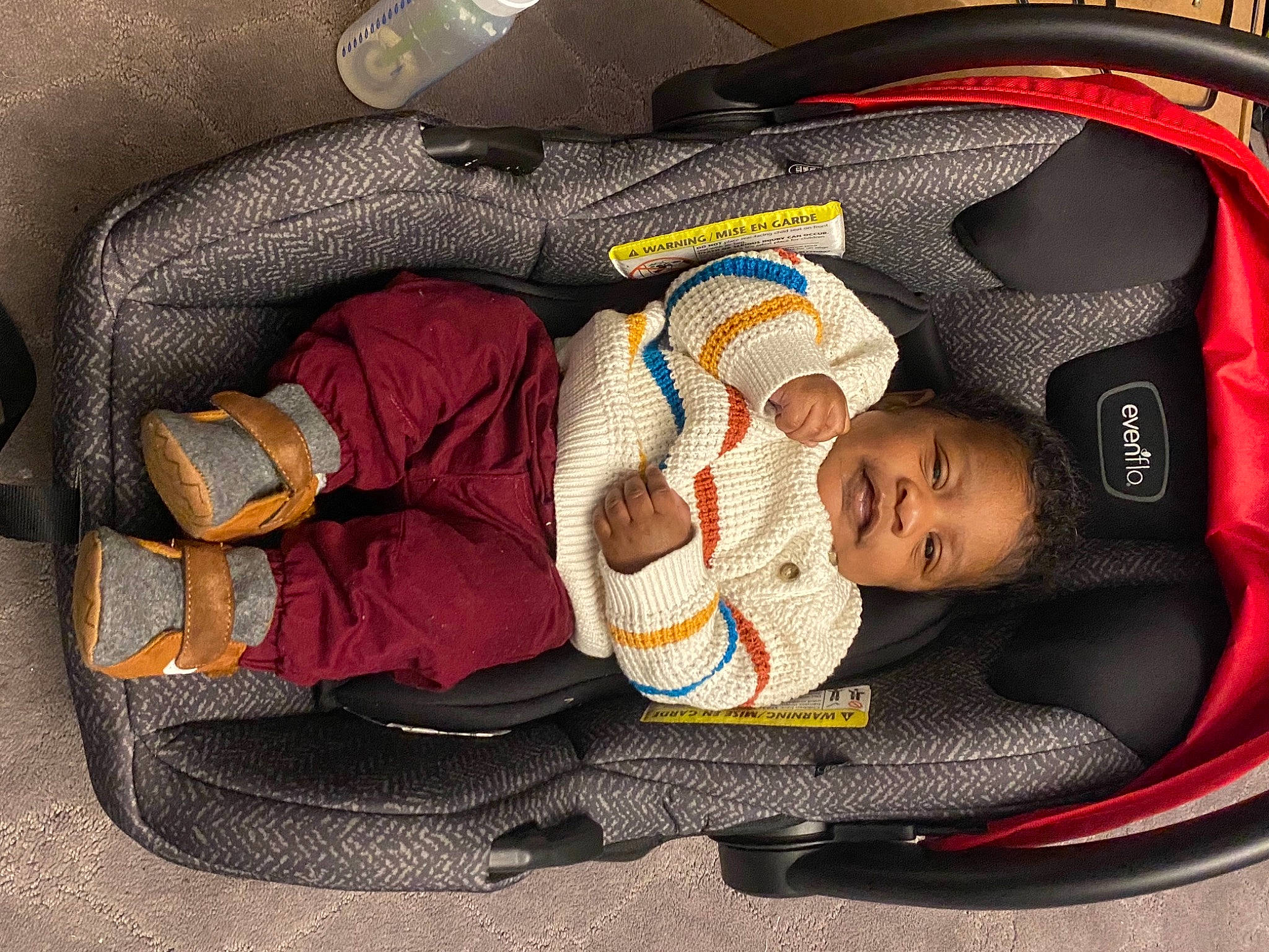 Tru joined the competition — help win amazing prizes! auto_part, baby, baby_carriage, baby_in_car_seat, baby_products, baby_toys, bag, baggage, car_seat, carmine, child, comfort, infant_bed, lap, luggage_and_bags, nap, person, sitting, sleep, toddler