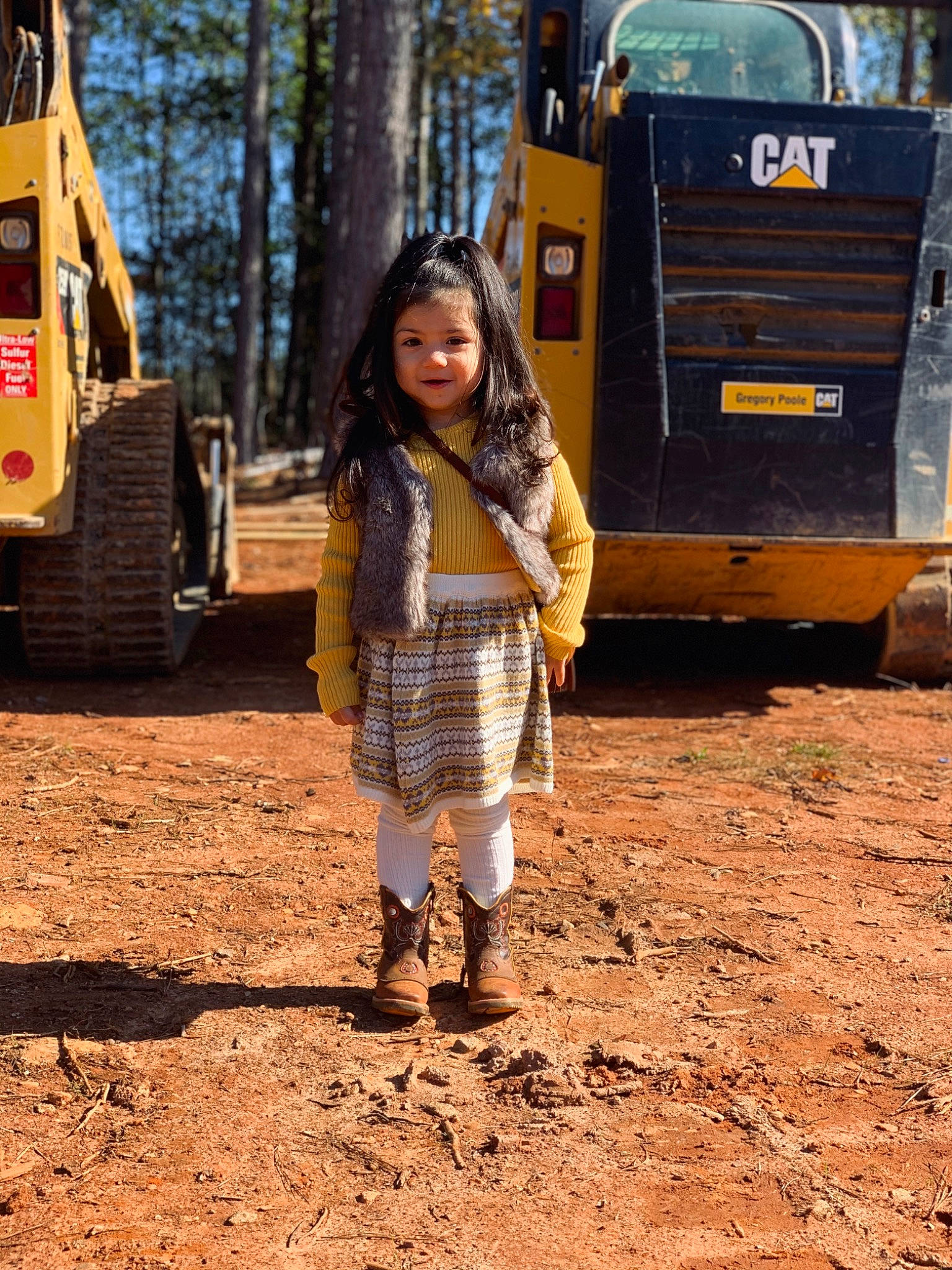 Ariannah joined the competition — help win amazing prizes! denim, fashion, jeans, leaf, outerwear, person, photography, plant, recreation, soil, transport, tree, vehicle, wood, yellow