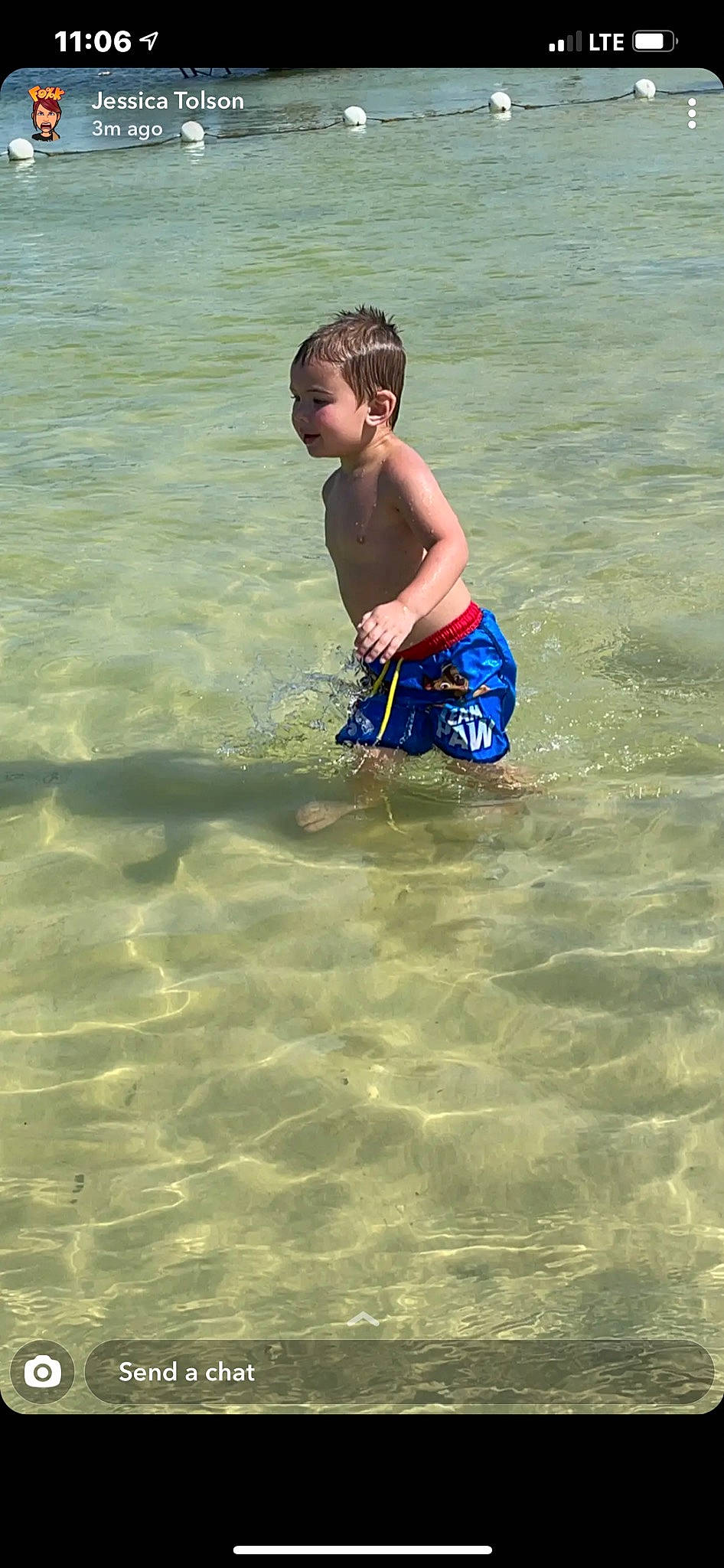 Trey is registered to the contest to win money with this photo: barechested, barefoot, bathing, beach, board_short, chest, child, electric_blue, fun, happy, lake, leisure, people_in_nature, people_on_beach, person, recreation, swimwear, toddler, trunks, water