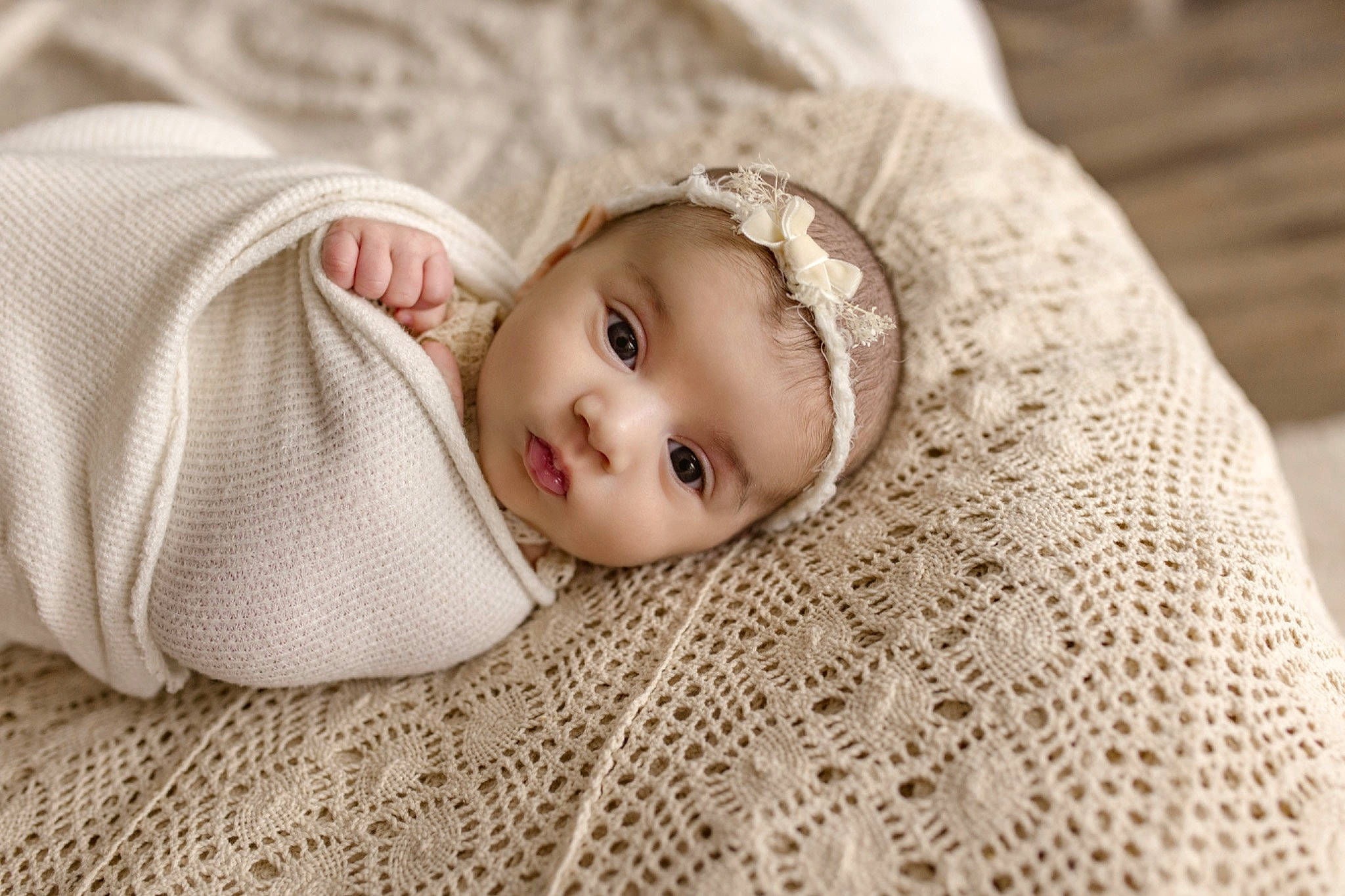 Emma is registered to the contest to win money with this photo: baby, baby_toddler_clothing, cheek, comfort, eye, eyebrow, face, flash_photography, flooring, grass, headgear, iris, linens, lip, nose, person, skin, sleeve, textile, toddler