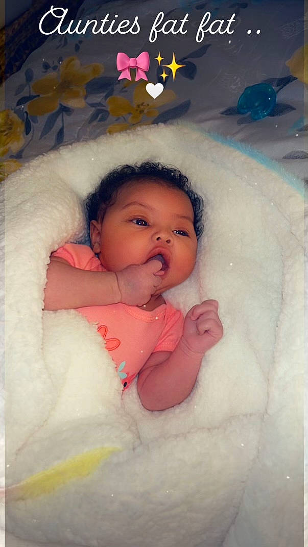 Naomi Reign joined the competition — help win amazing prizes! baby, baby_sleeping, baby_toddler_clothing, bathing, bathtub, cheek, child, comfort, fun, happy, iris, linens, lip, mouth, nose, person, pink, product, skin, textile